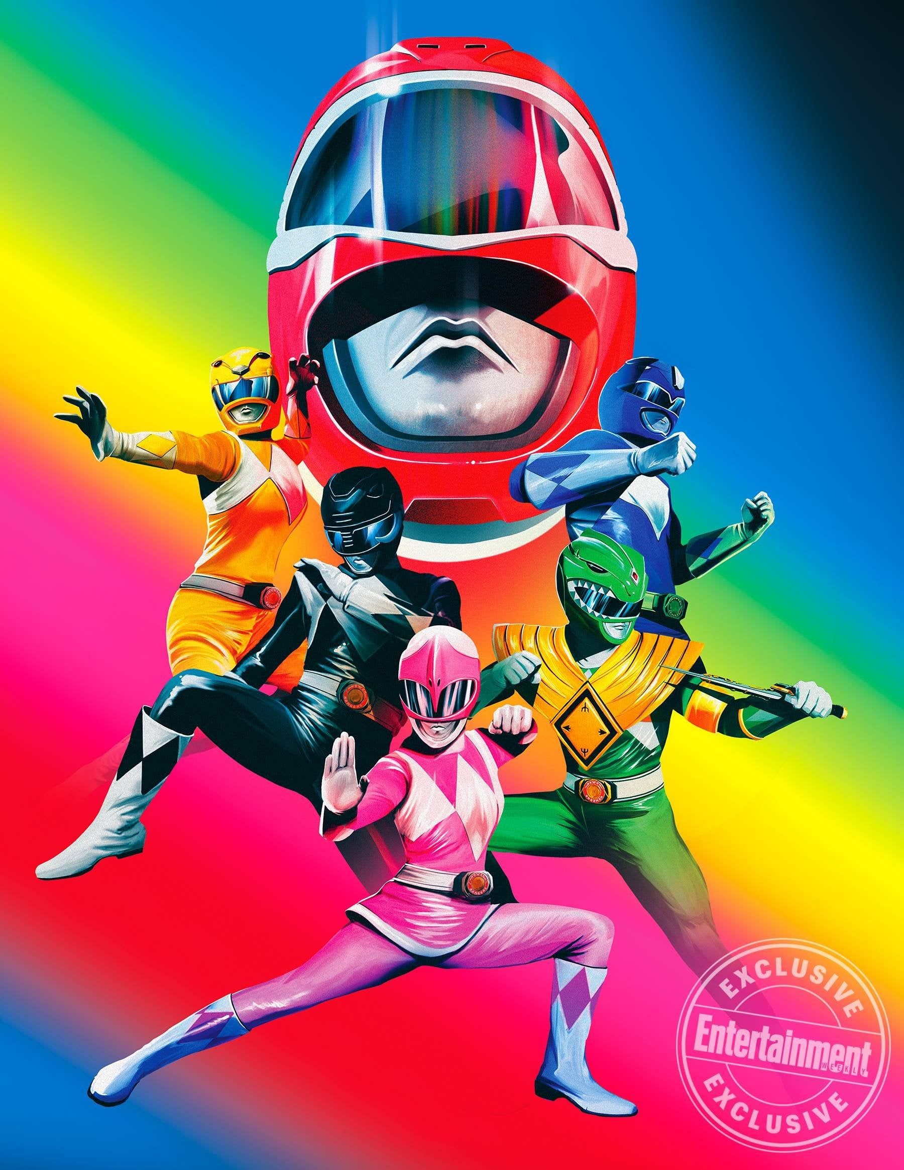 Power Rangers Neon HD wallpaper download