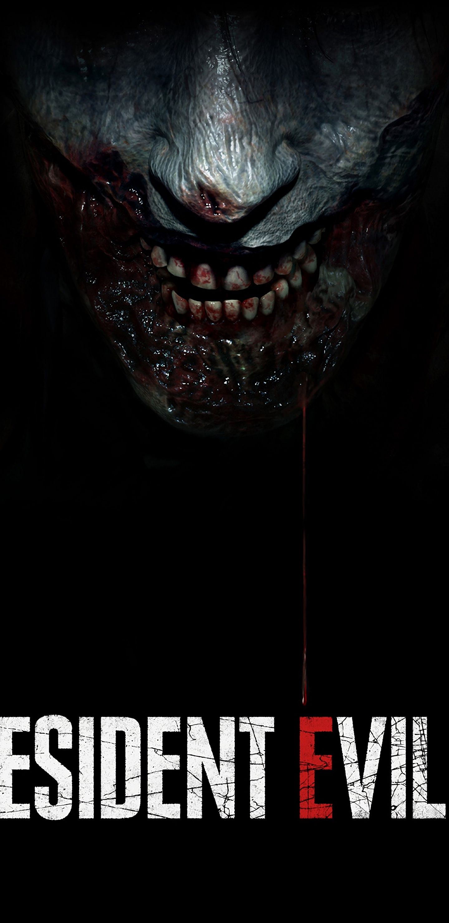 Download 1440x2960 wallpaper zombie, dark, poster, video game