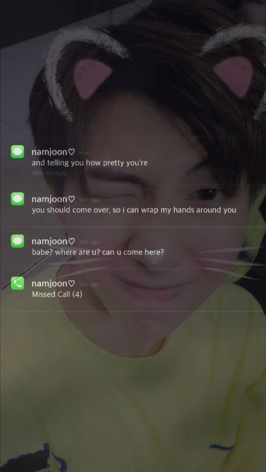When namjoon text you #namjoon♡. Bts texts, Bts wallpaper, Bts