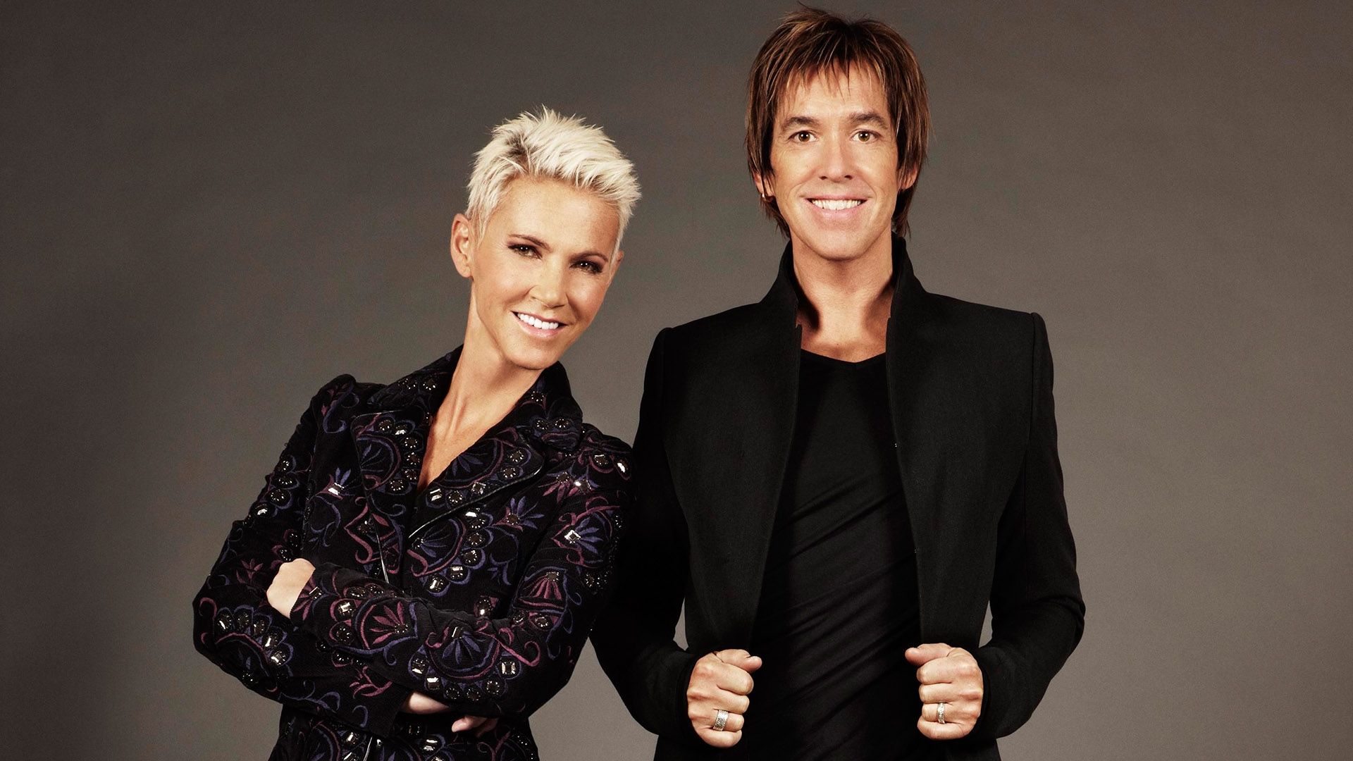 Download Wallpaper 1920x1080 roxette, band, members, look, photo