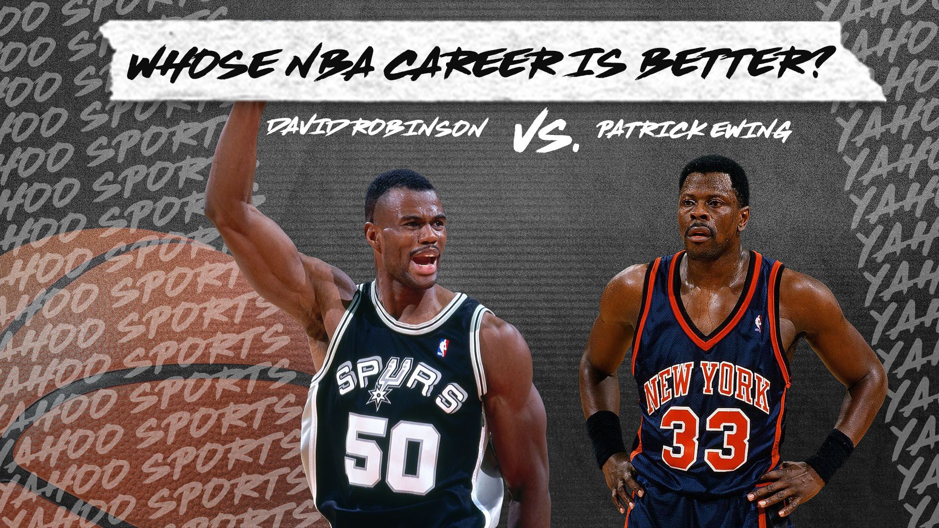 Whose NBA career is better? Patrick Ewing vs. David Robinson