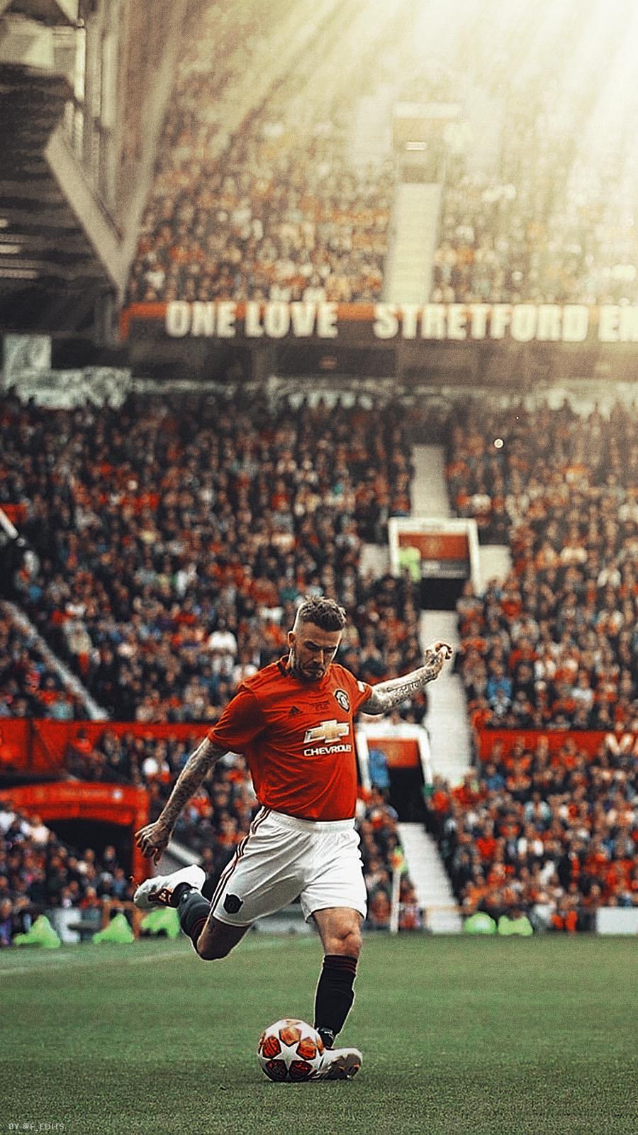 David Beckham wallpaper from the charity match at Old Trafford