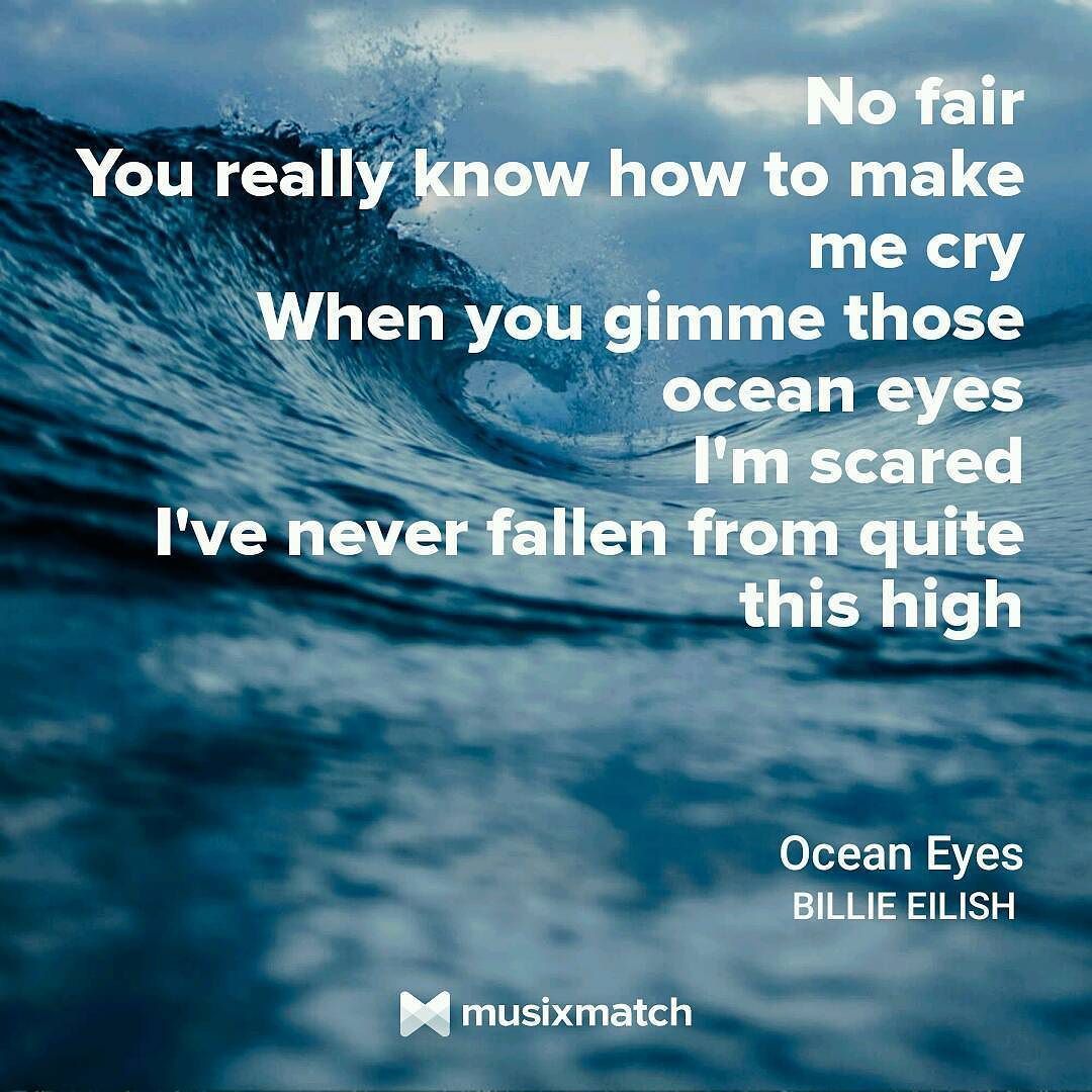 Ocean Eyes by Billie Eilish #lyrics #oceaneyes #billieeilish
