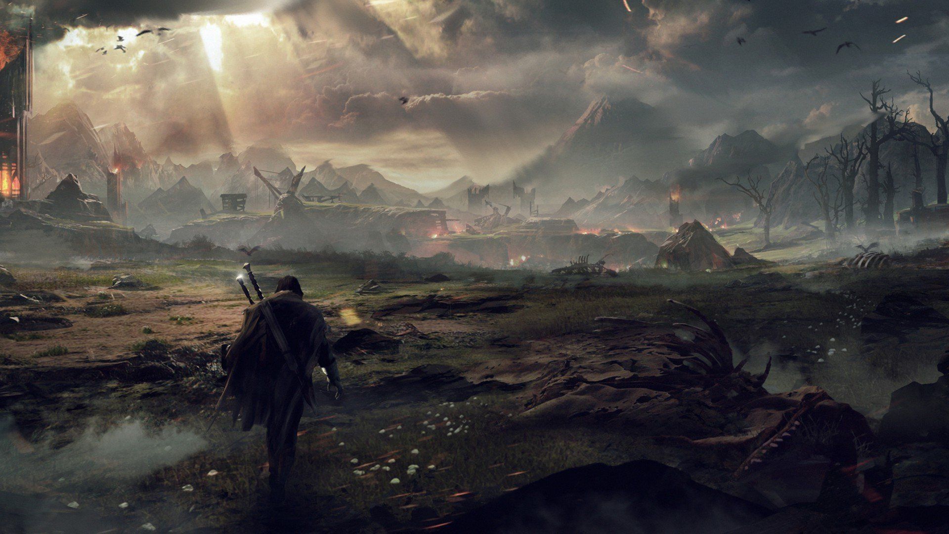 drawing, Dystopian, Middle earth: Shadow of Mordor Wallpaper HD