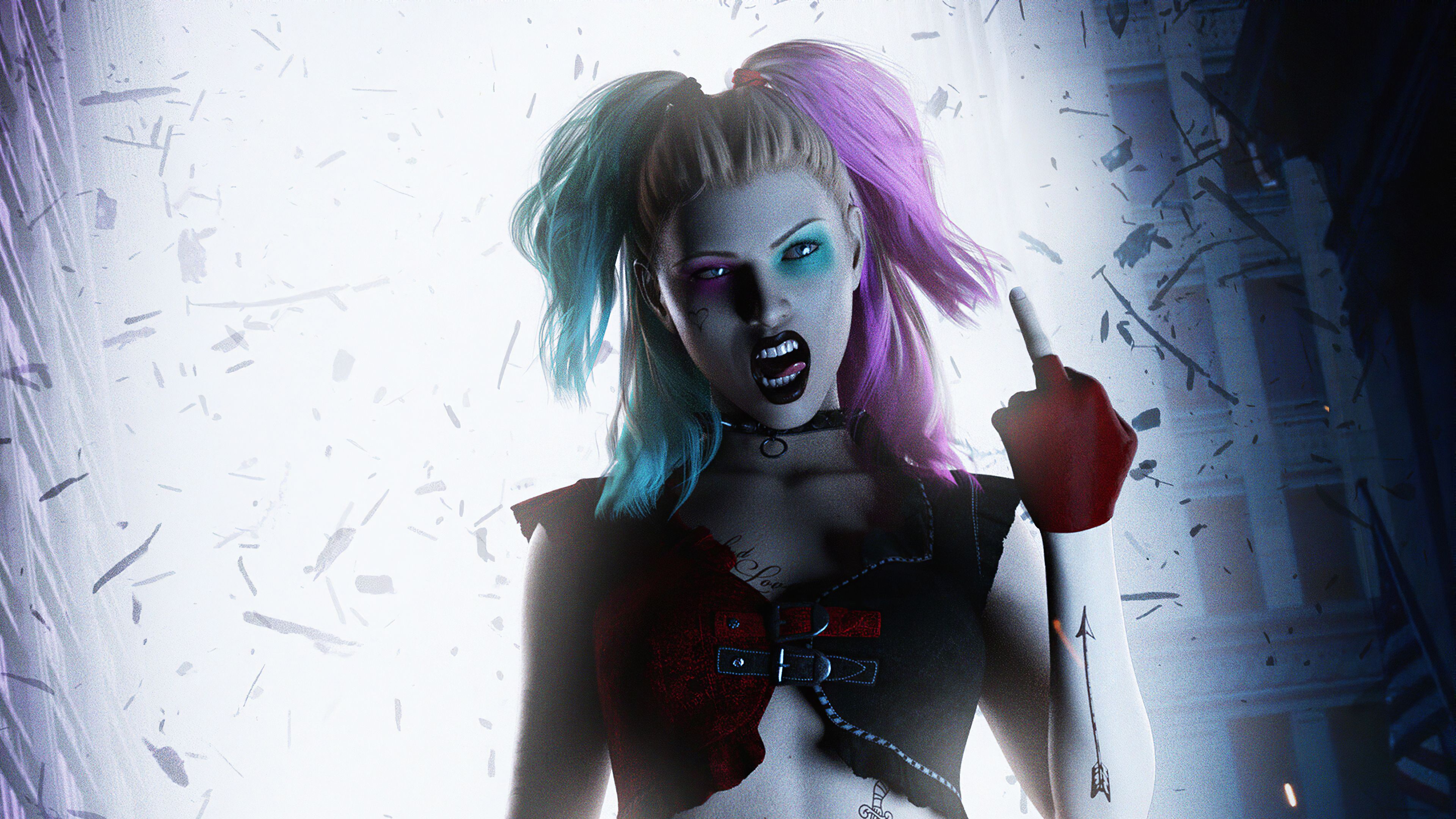 Harley Quinn Crazy Girl, HD Superheroes, 4k Wallpaper, Image