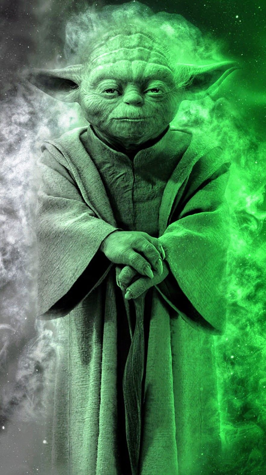 Cool looking artwork of Jedi Master Yoda. #starwars #yoda