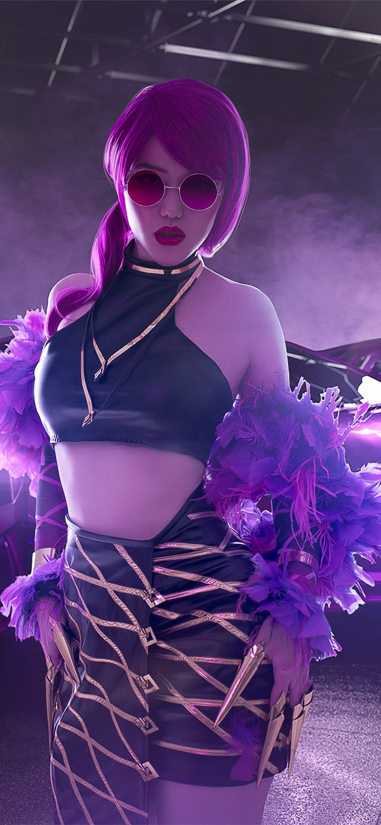 evelynn kda cosplay 4k iPhone 11 Wallpaper Free Download