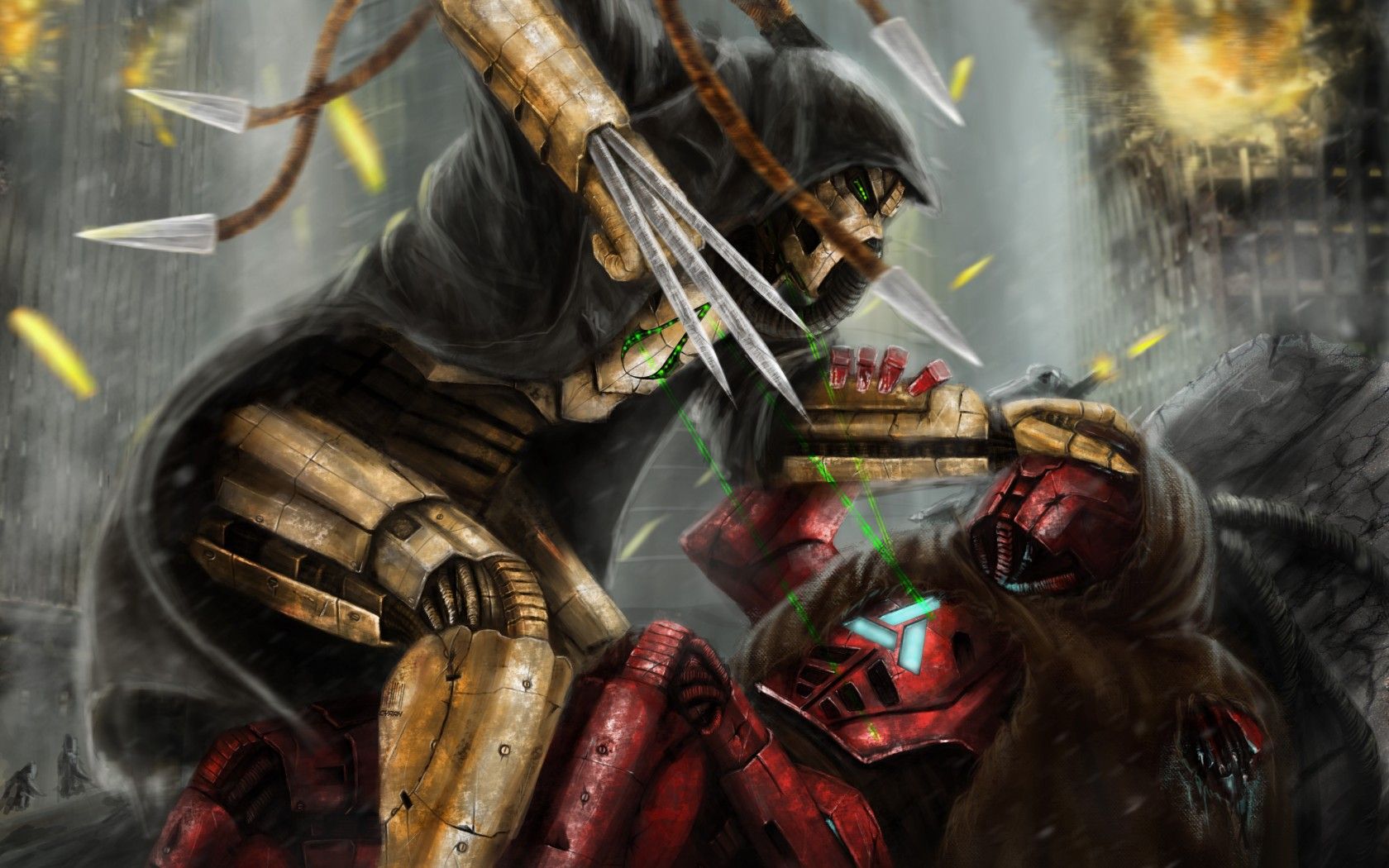 Mortal Kombat wallpaper Cyrax и Sektor Mortal Kombat games, fan