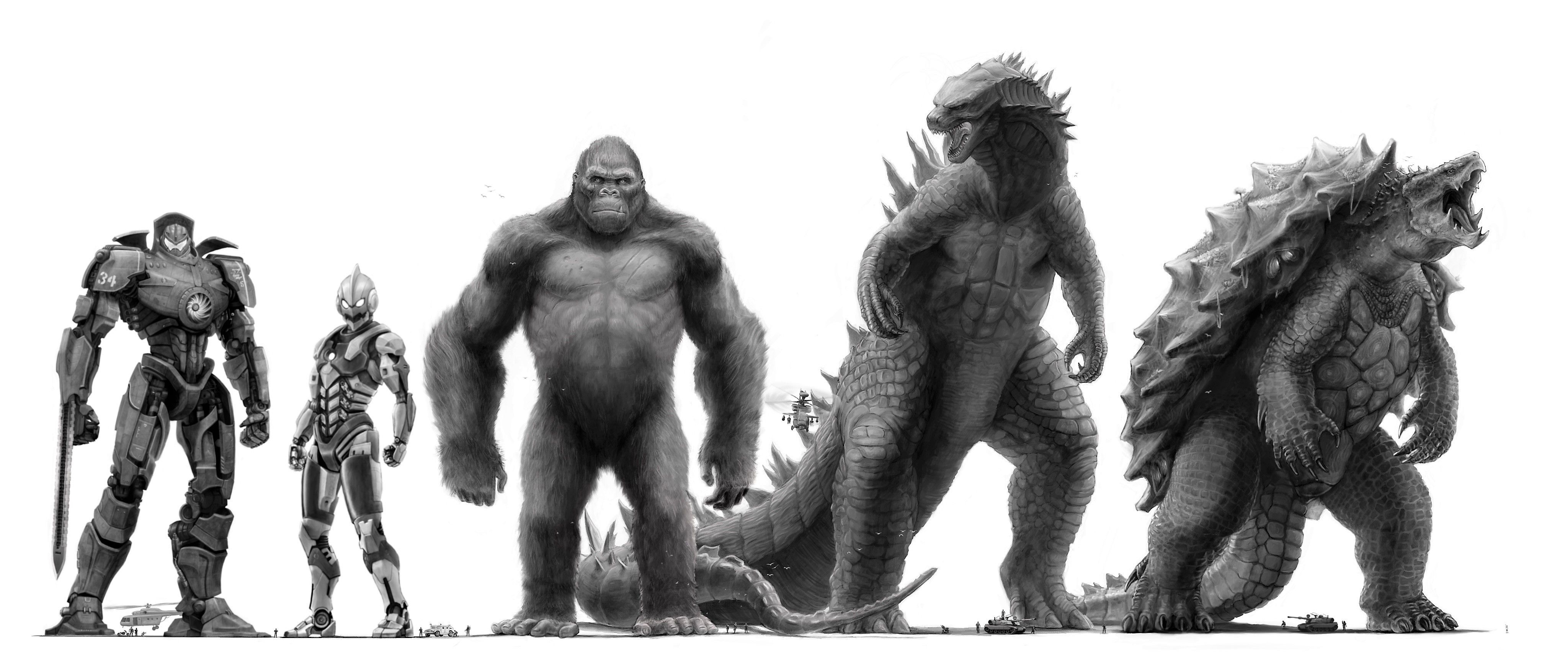 Gipsy Danger, Ultraman, King Kong, Godzilla & Gamera