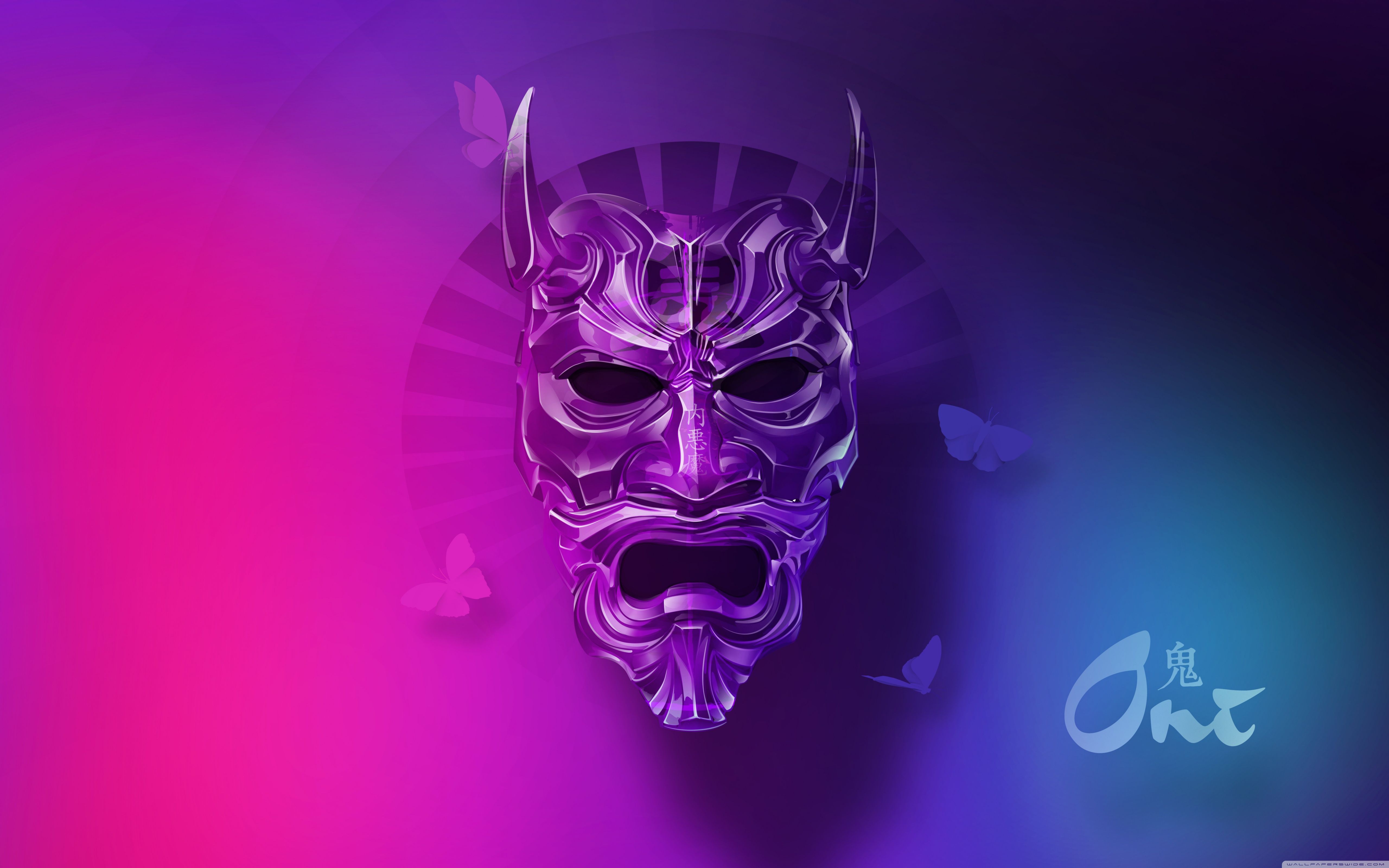 Oni Mask Ultra HD Desktop Background Wallpaper for 4K UHD TV