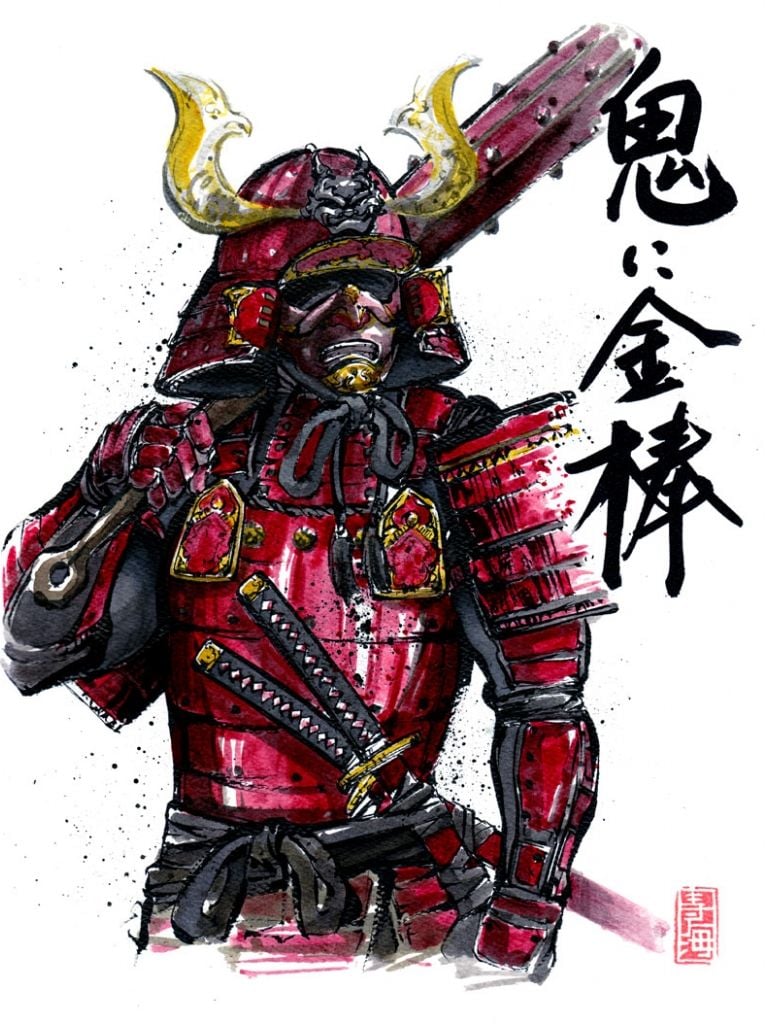 Free download Armored Samurai with Kanabo by MyCKs [850x1054] for your Desktop, Mobile & Tablet. Explore Oni Mask Wallpaper. Halo Oni Wallpaper