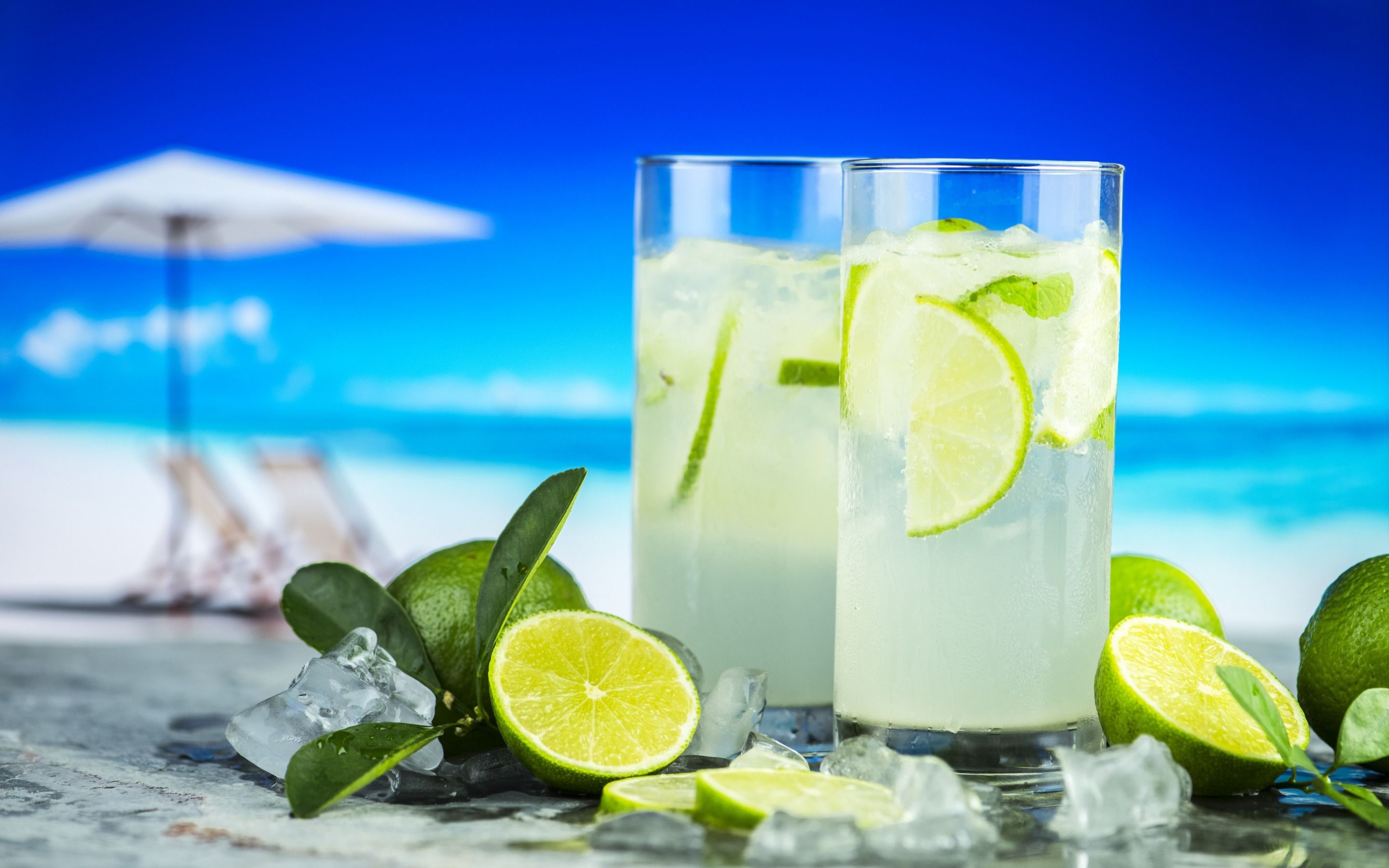 Download wallpaper mojito, summer beach cocktails, lemon lime