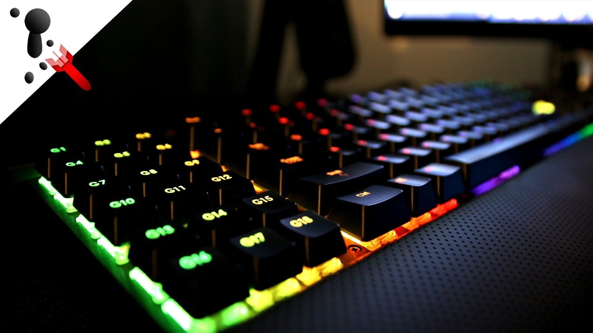 Rainbow Gaming Keyboard Wallpaper