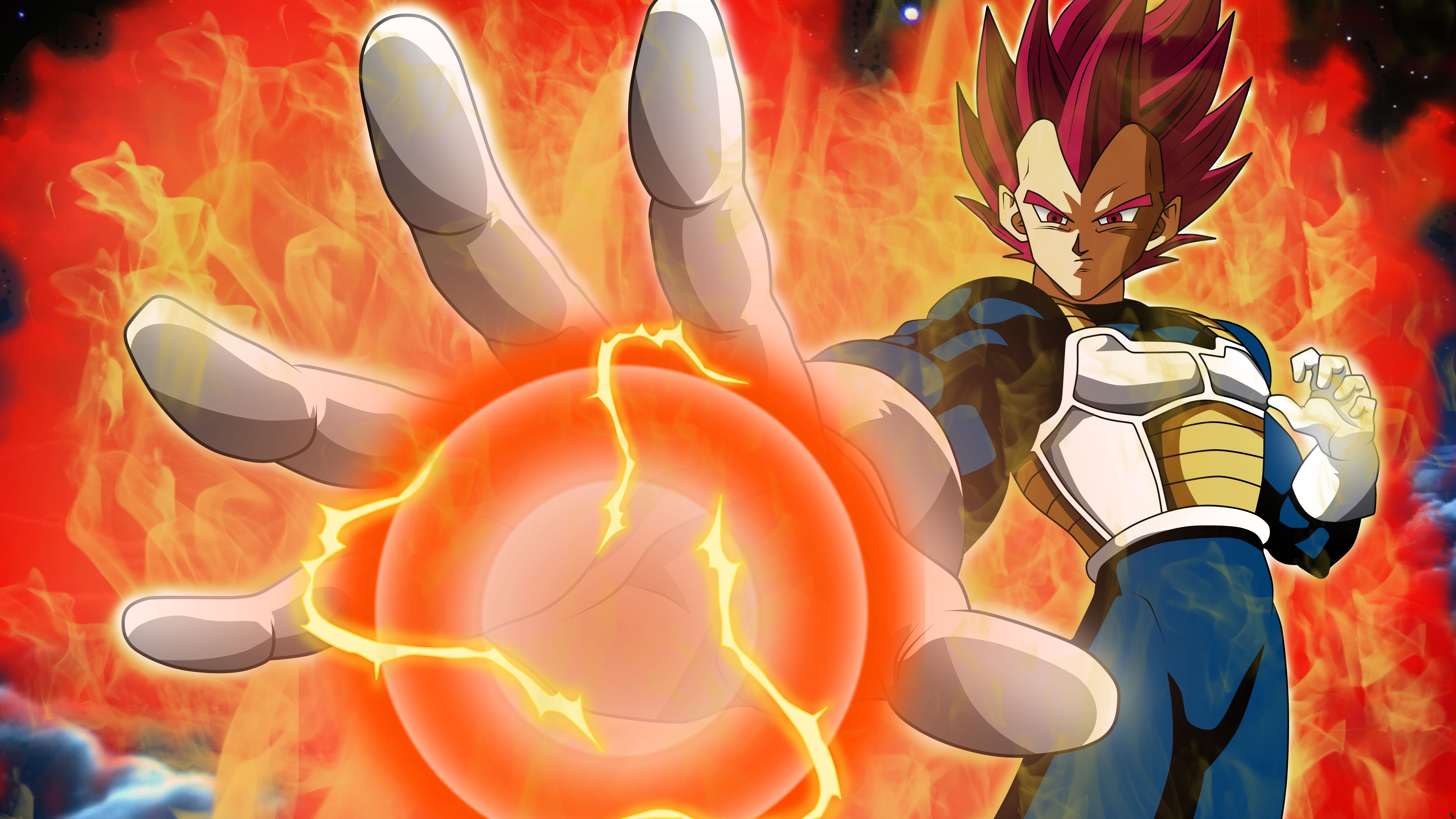 Super Saiyan God Vegeta Wallpapers - Wallpaper Cave