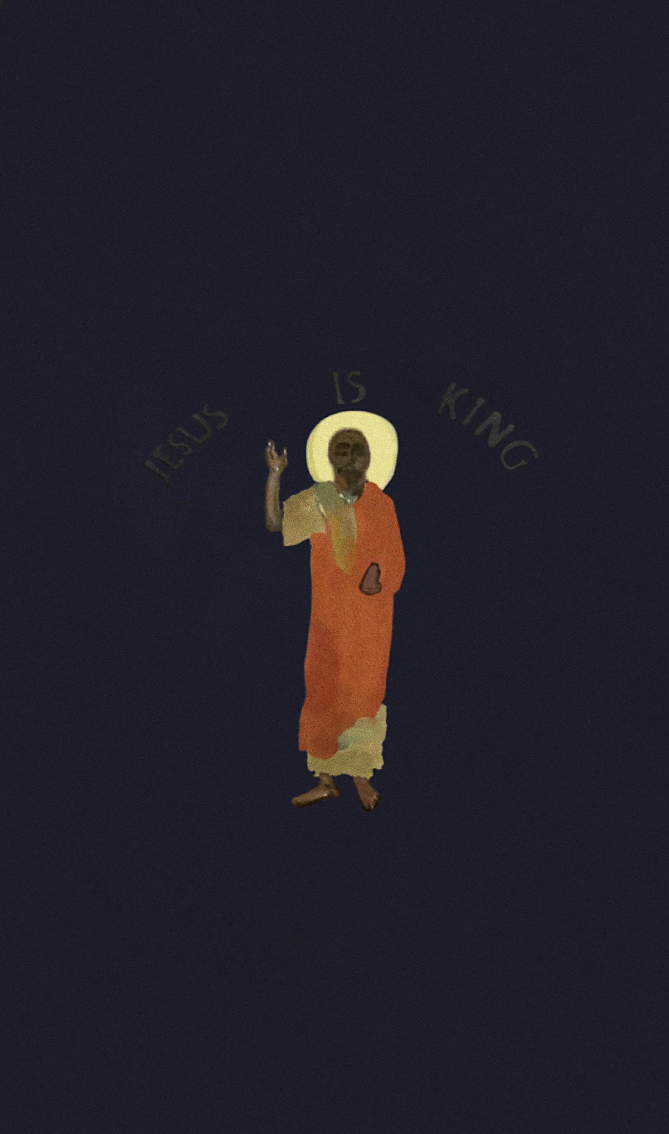 So, I made a quick wallpaper of Jesus is King for you guys, enjoy