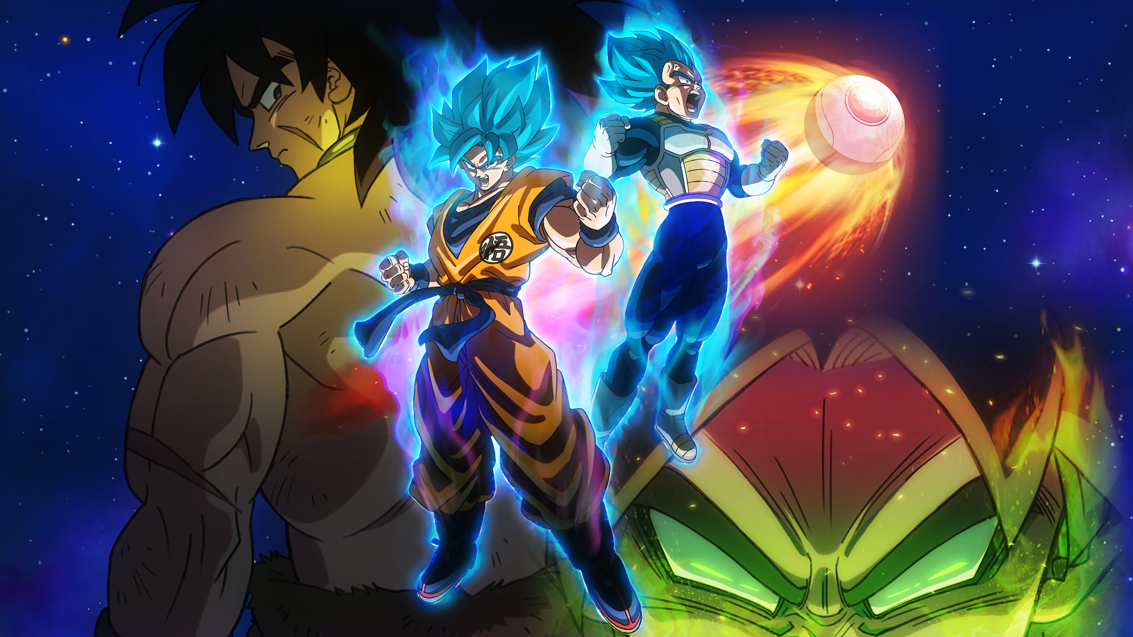 Broly Super Saiyan Blue Goku Vegeta Dragon Ball Super: Broly Movie