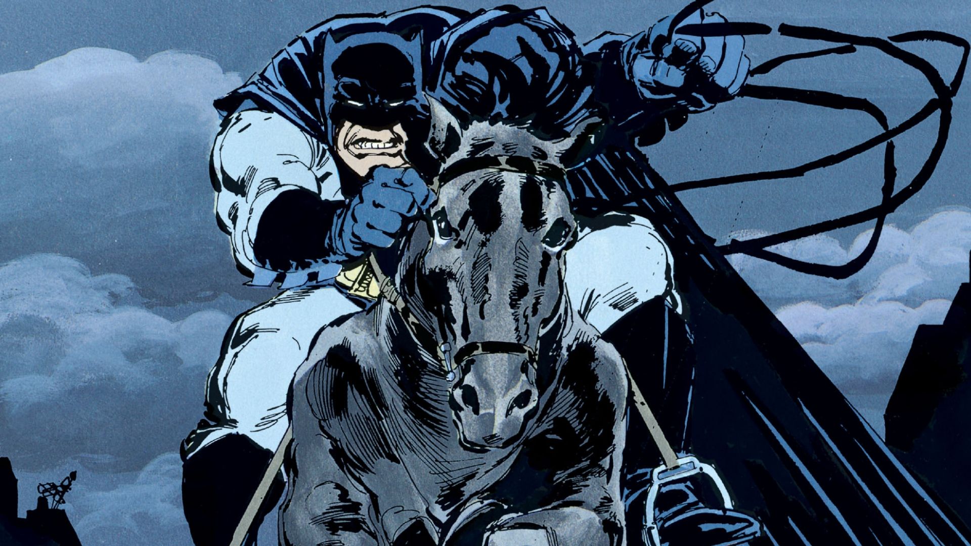 The Dark Knight Returns Wallpaper Riding Horse