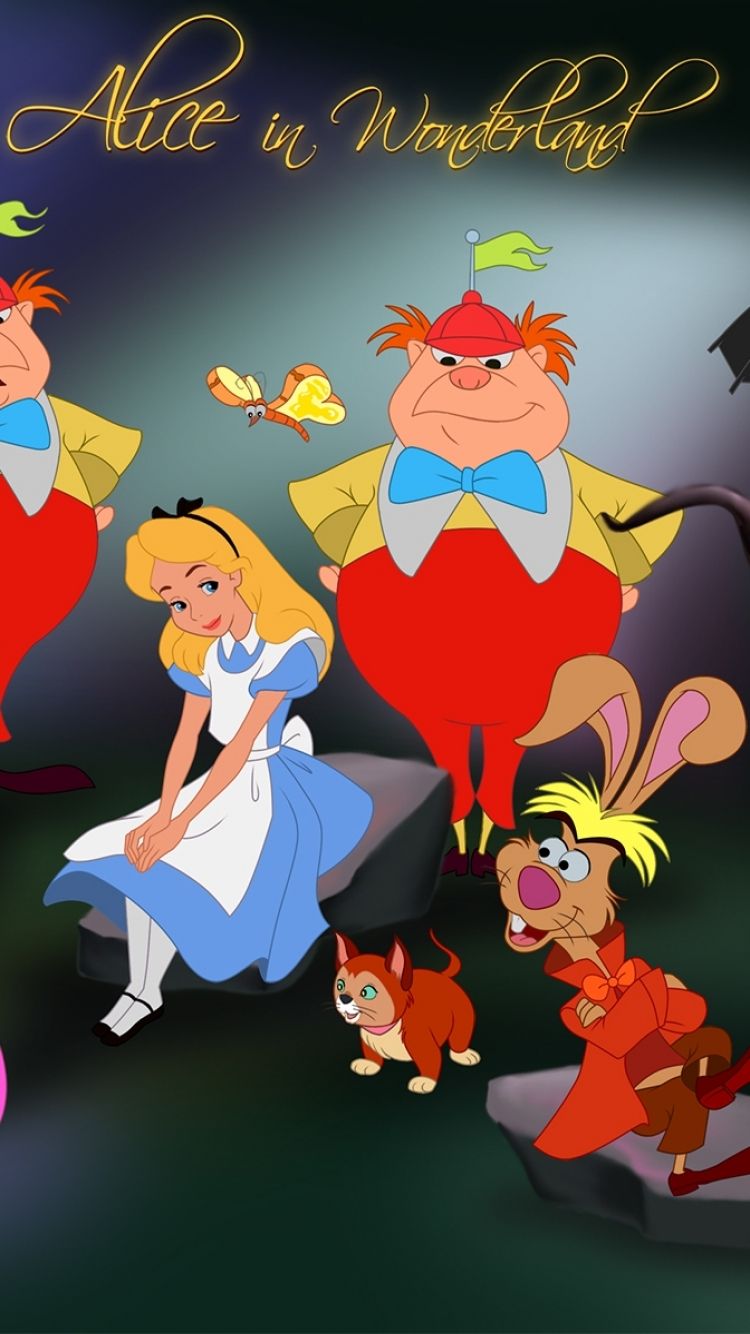 Movie Alice In Wonderland (1951) (750x1334) Wallpaper