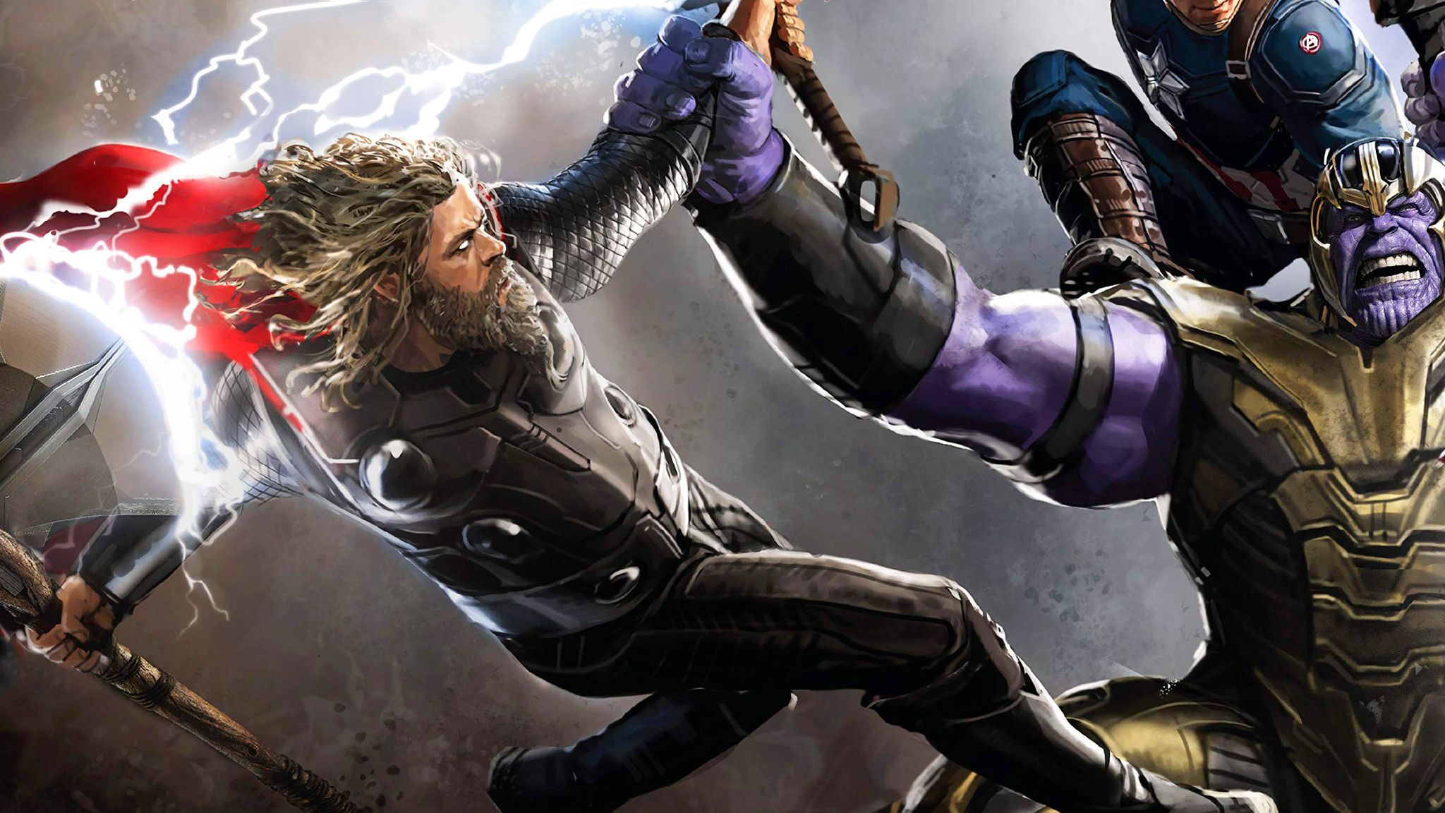 Thor And Thanos Avengers Endgame 2048x1152 Resolution HD
