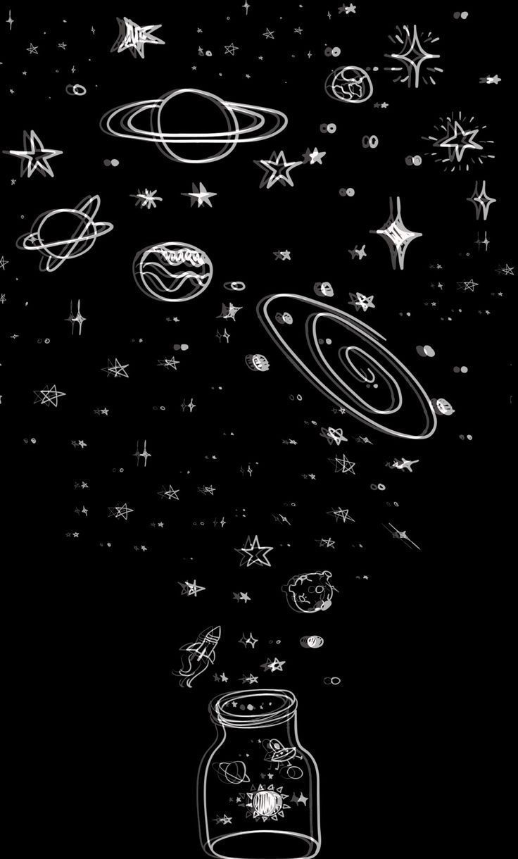 Black And White Space Aesthetic Wallpapers - Wallpaper Cave
