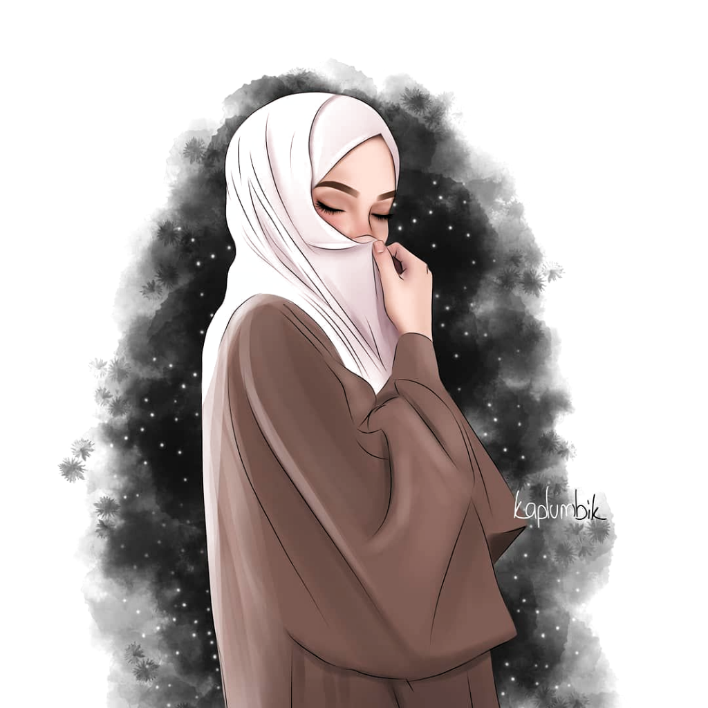Hijab Girl Cartoon Wallpapers - Wallpaper Cave