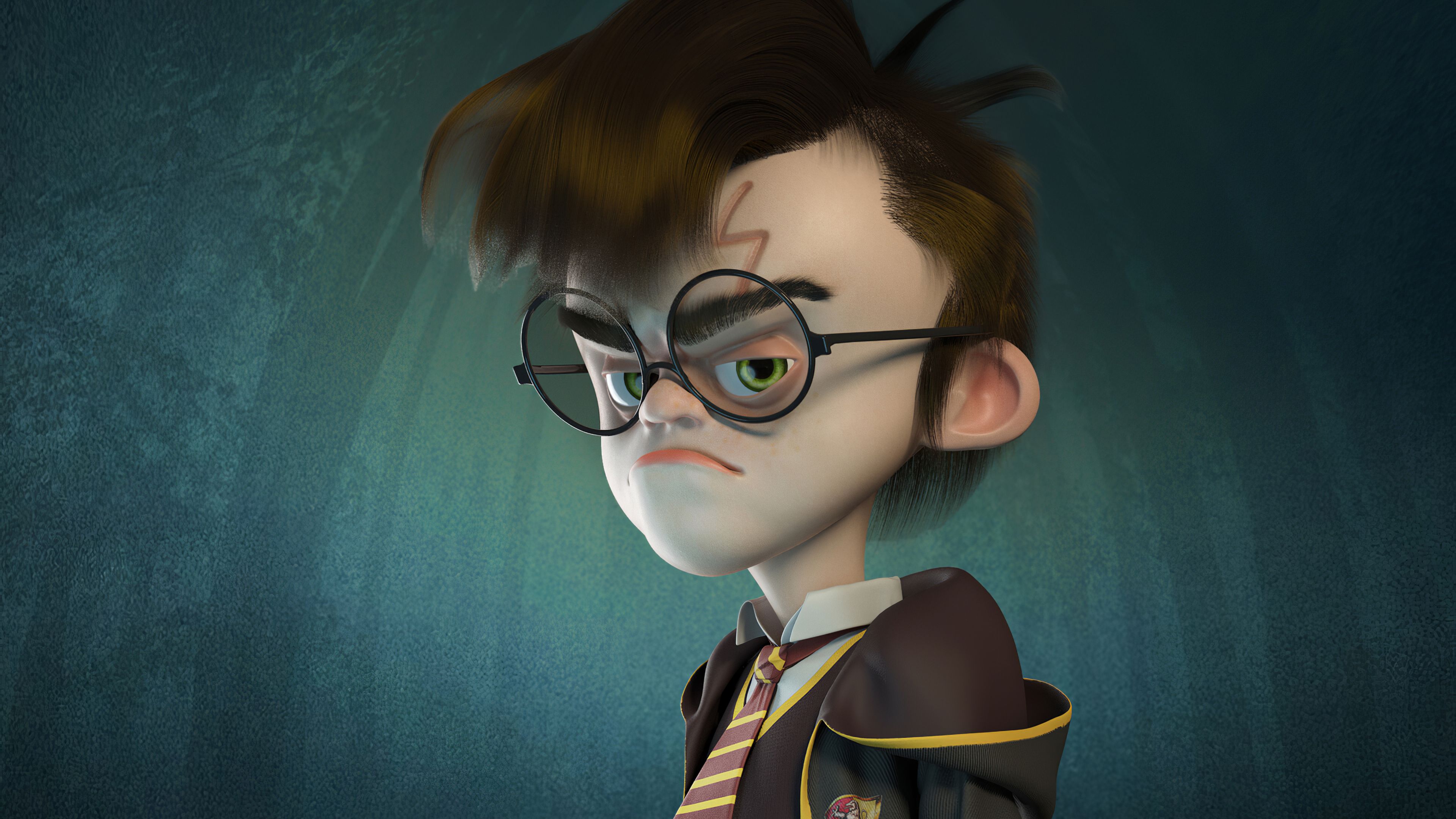Harry Potter 3D Character Art 4k, HD Movies, 4k Wallpaper, Image