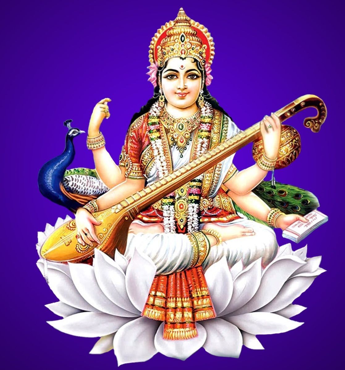Goddess Saraswati, Lord Saraswati HD phone wallpaper | Pxfuel