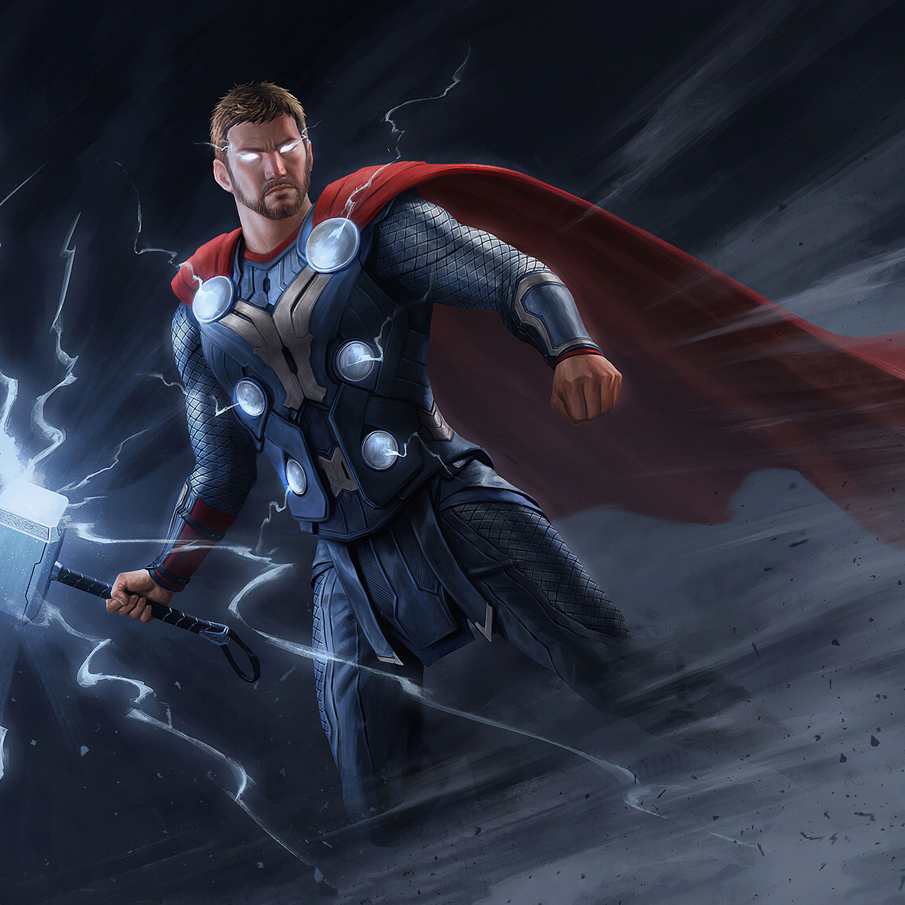 Thor Thunder Art iPad Pro Retina Display HD 4k