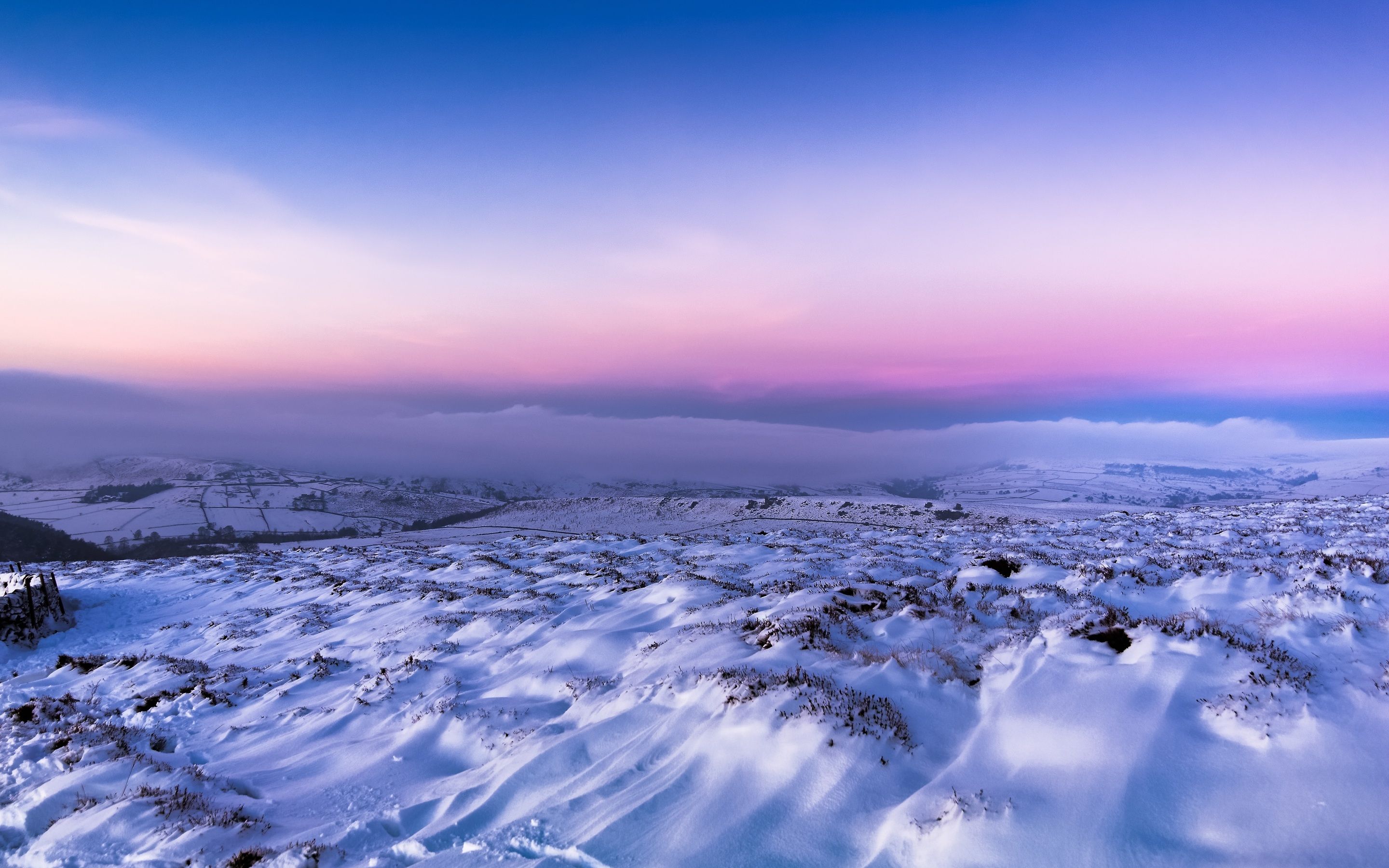 Snow Twilight Clear Sky Macbook Pro Retina HD 4k