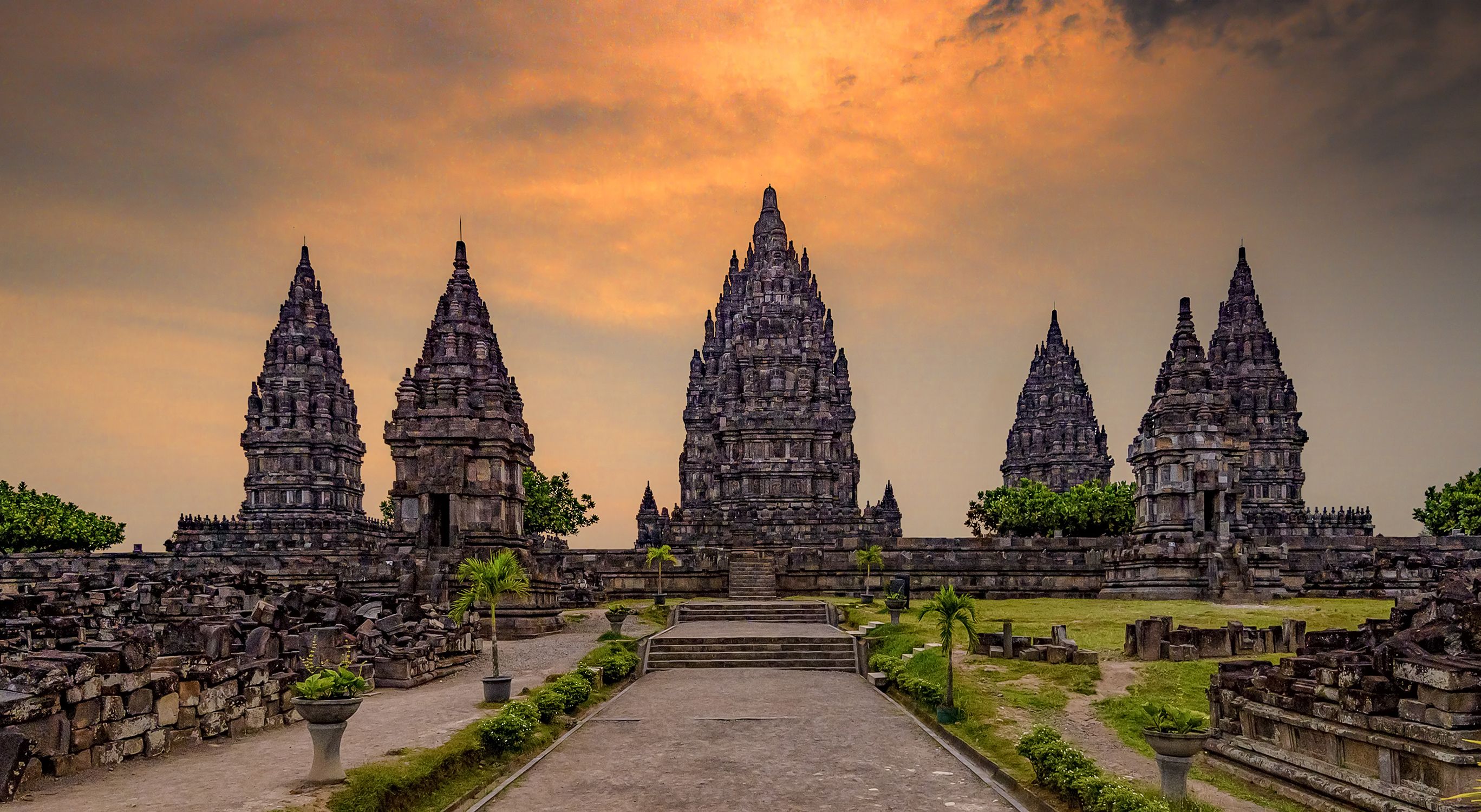Image Indonesia Prambanan Temple Jogjakarta temple Cities 2735x1500