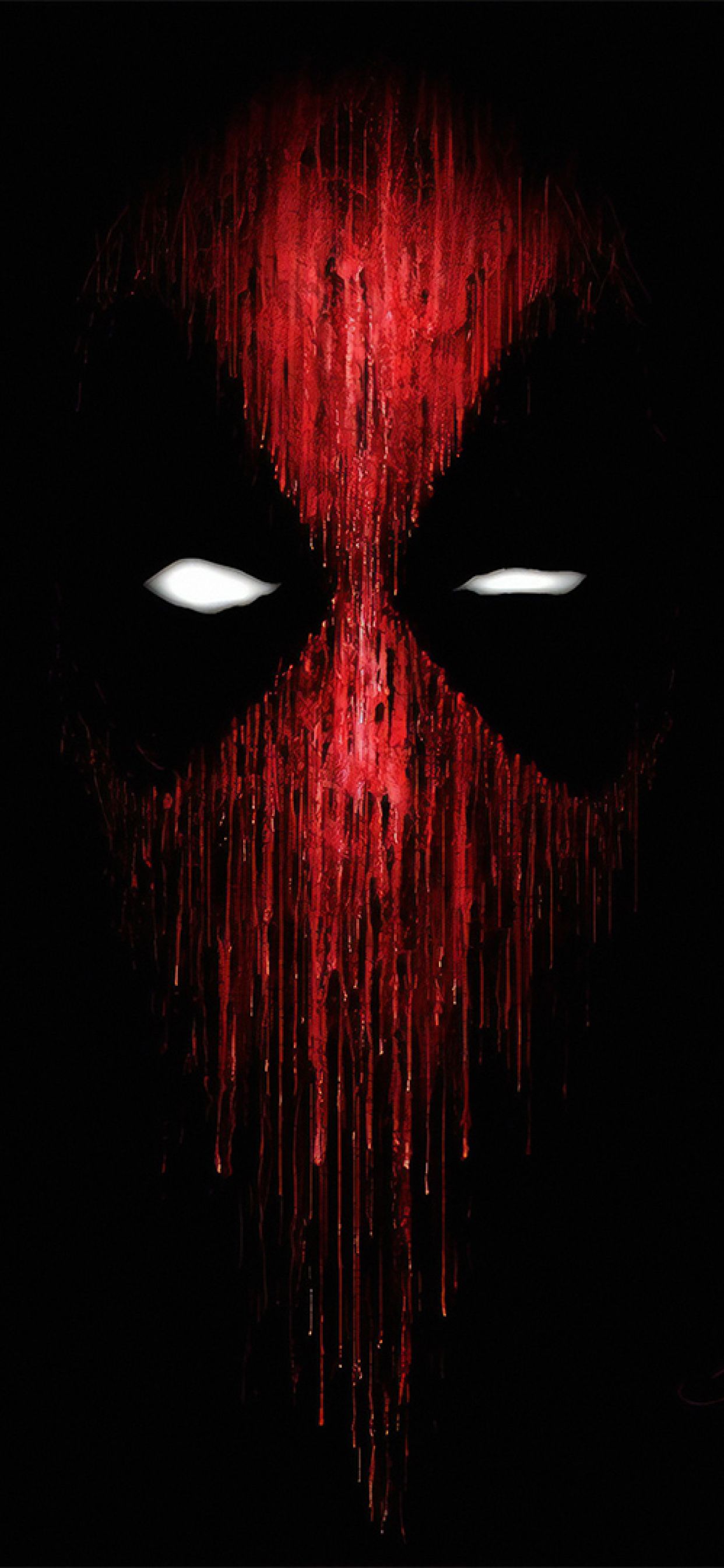 Deadpool Mask Minimalist iPhone XS MAX Wallpaper, HD