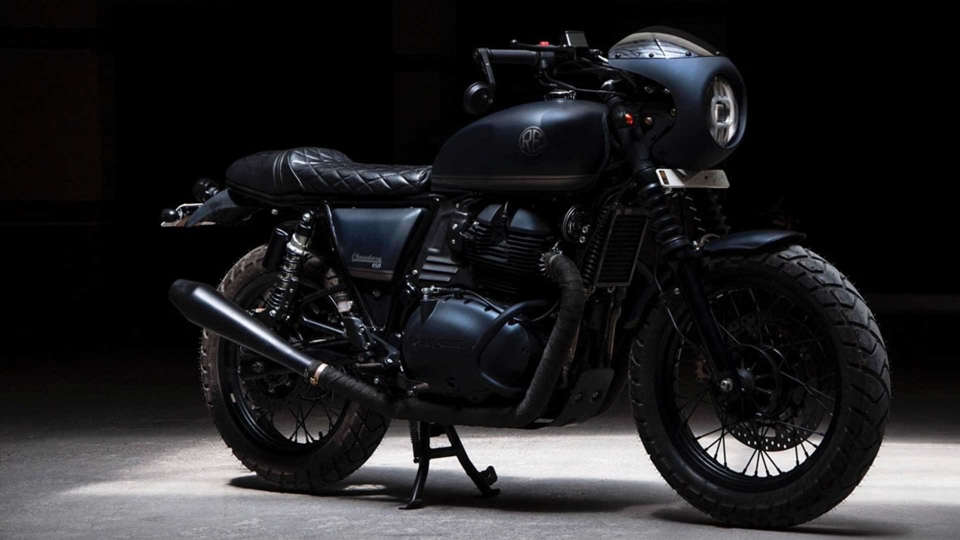 This Custom Royal Enfield Interceptor Is A Stealth Bomber