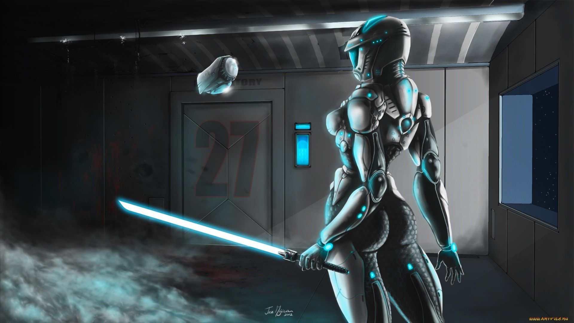 (1920×1080). Robot wallpaper, Cyborg, Warrior woman