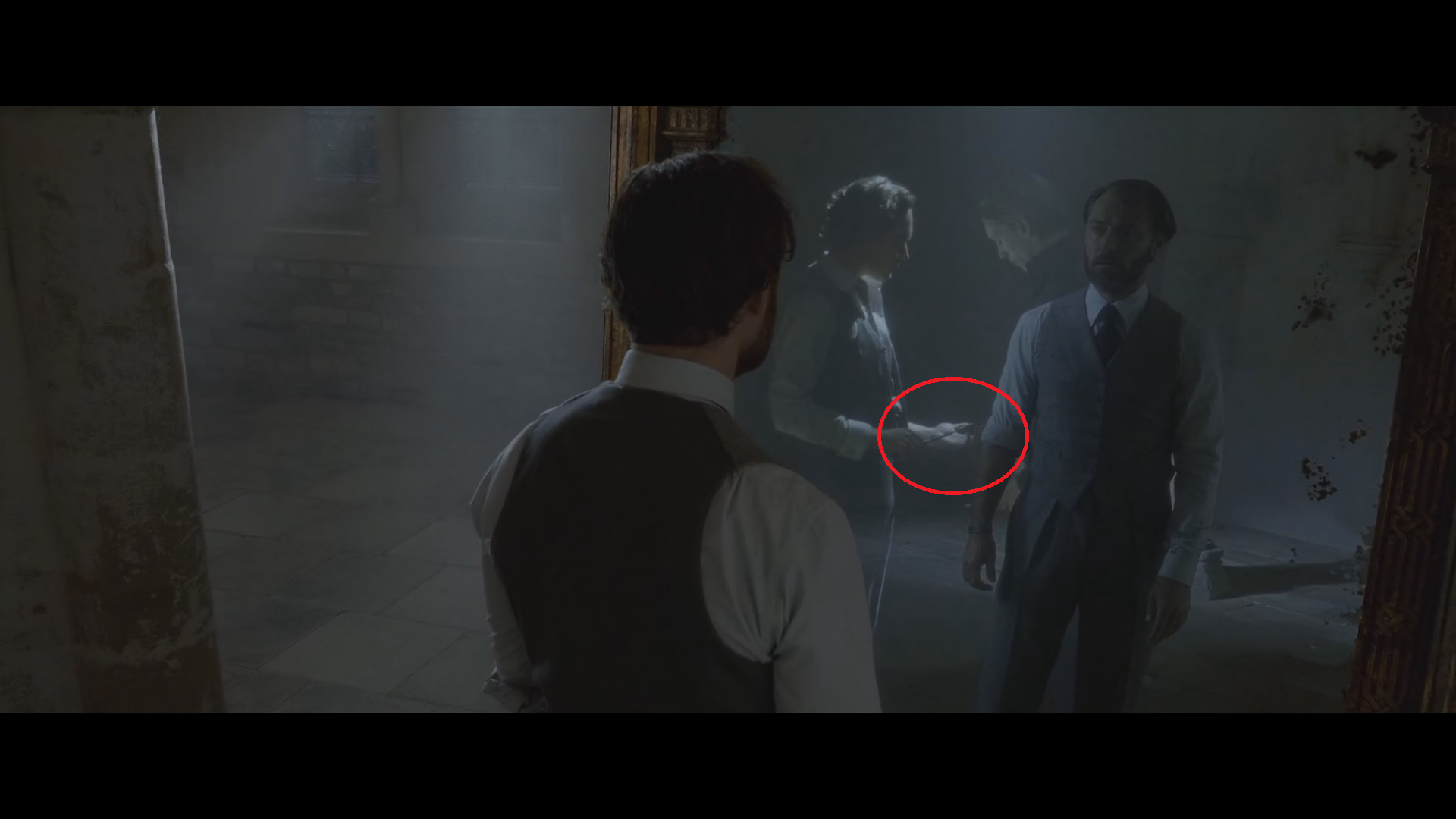 Wait, is Albus holding the Elder Wand?