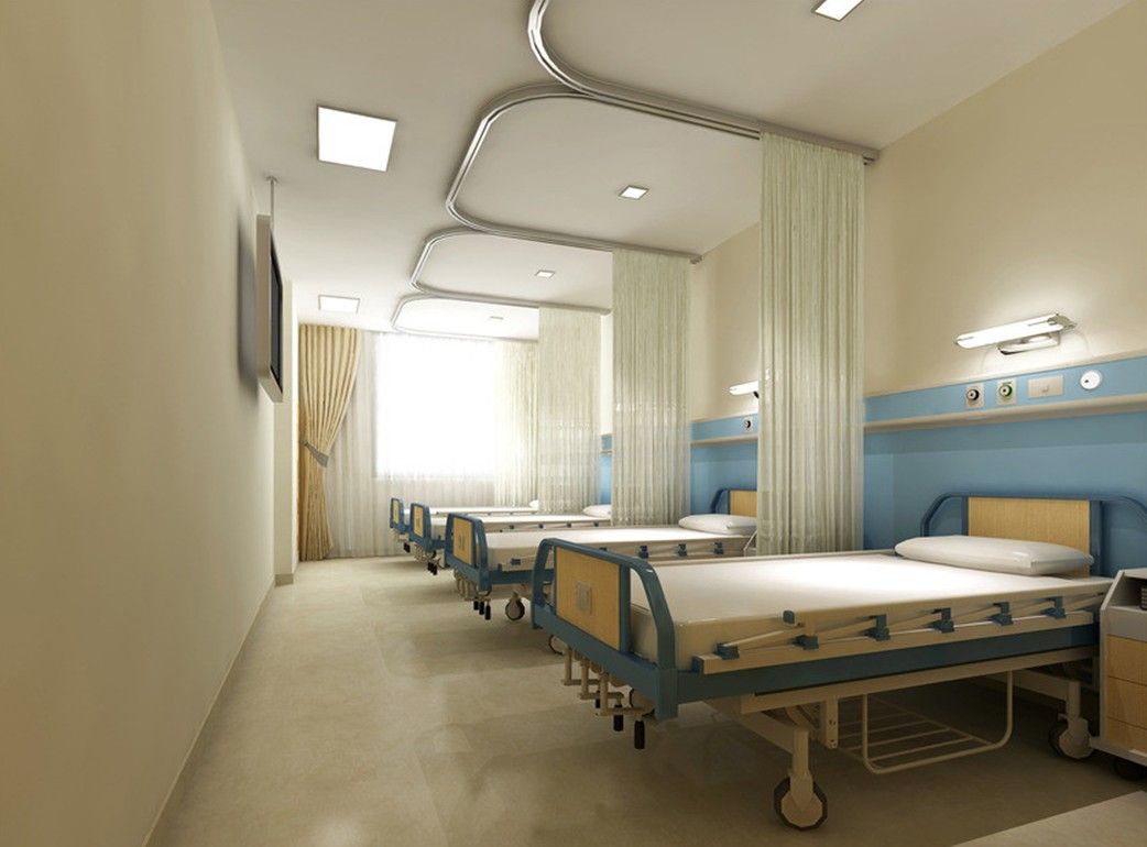 Free download hospital ward interior design 3D hospital corridor