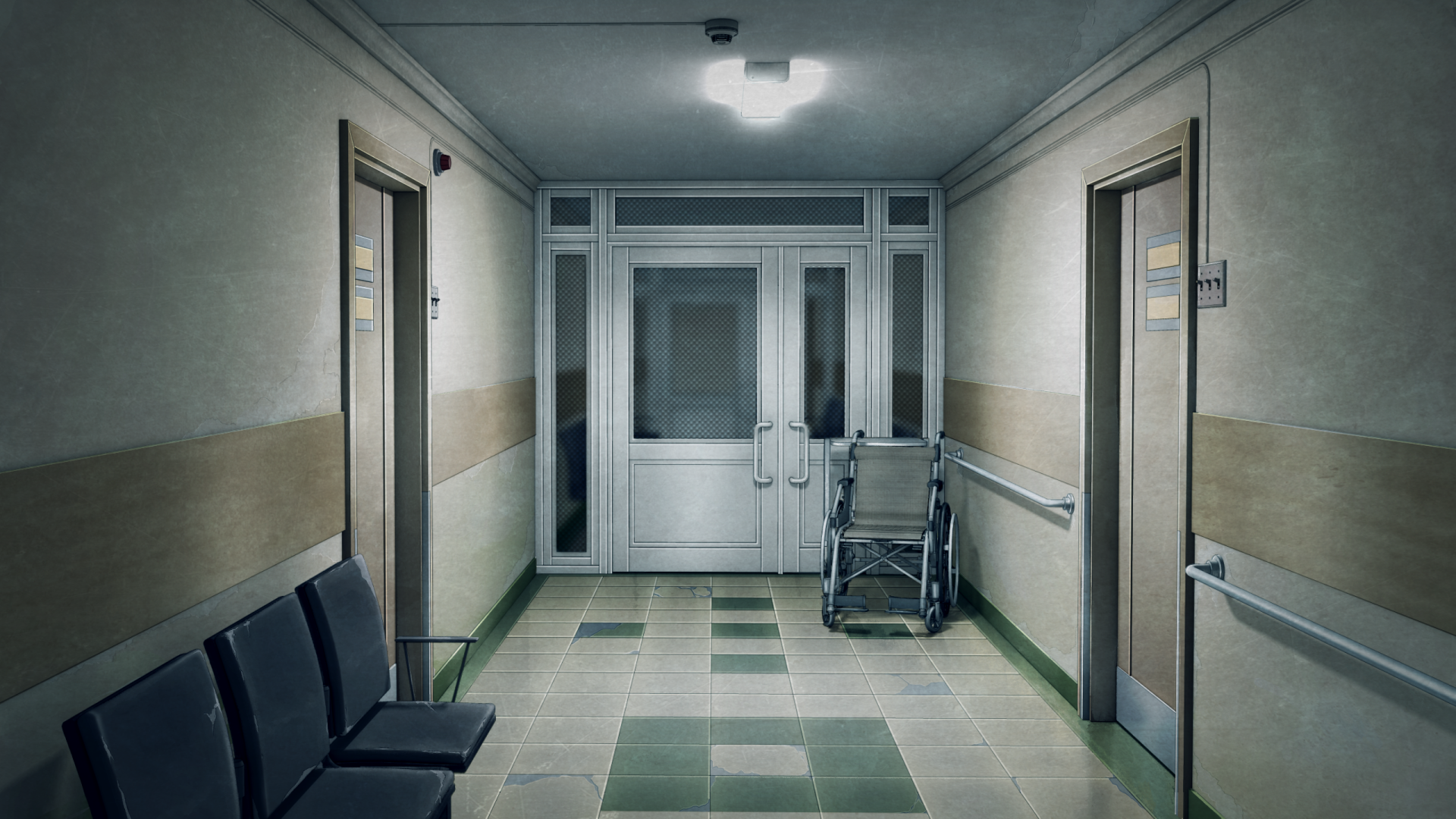 Mobile wallpaper Anime Original Hallway Hospital 1421560 download the  picture for free