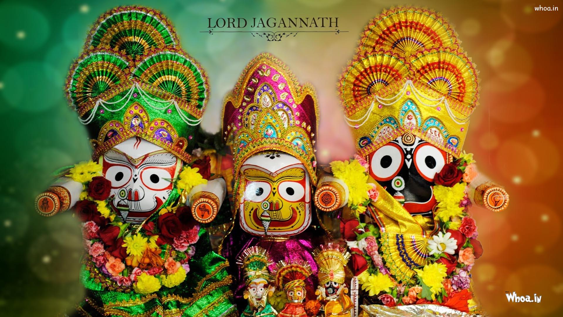 Lord Jagannath With Balram HD Wallpaper