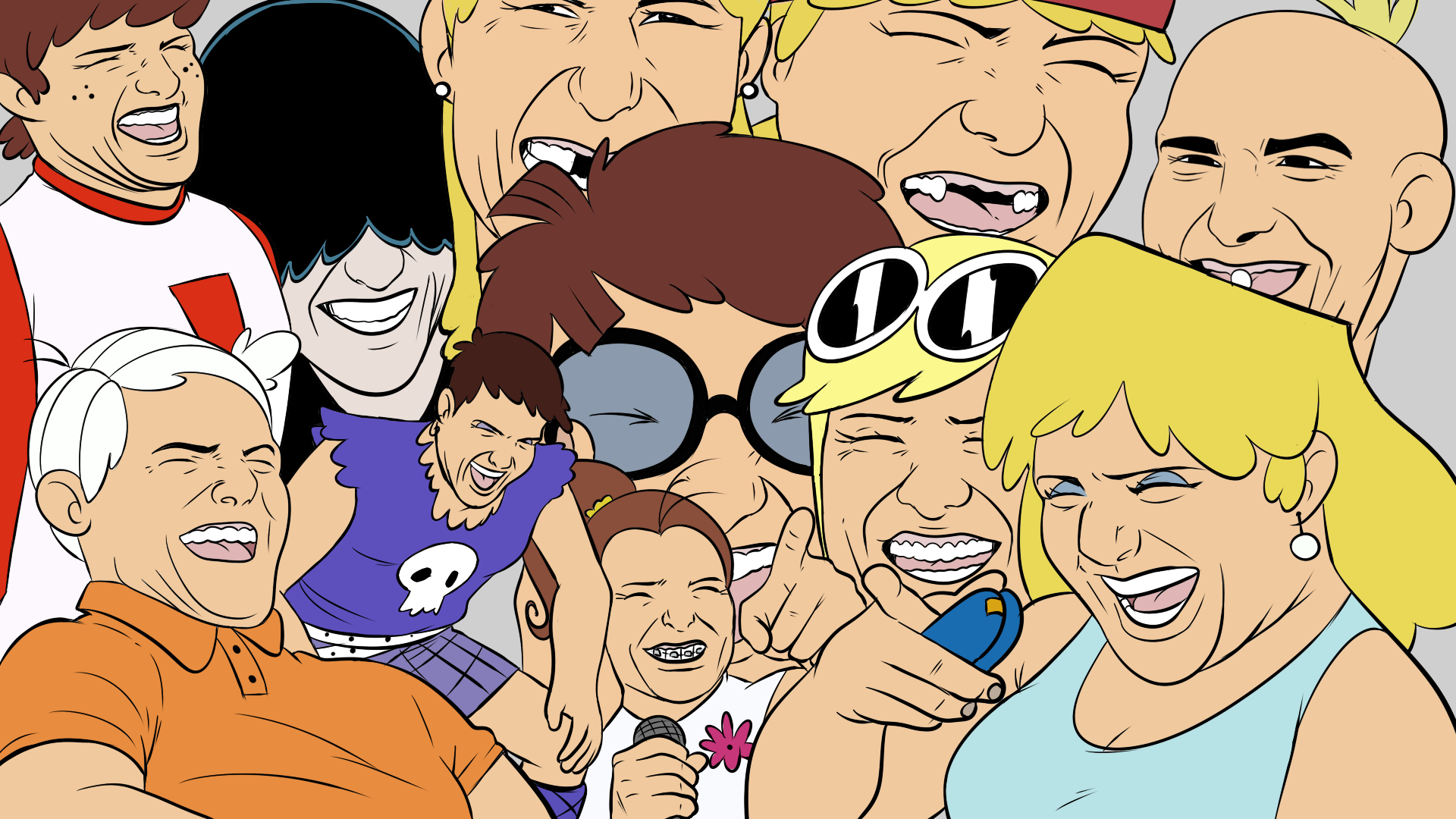 The Loud House House Weird Faces Wallpaper