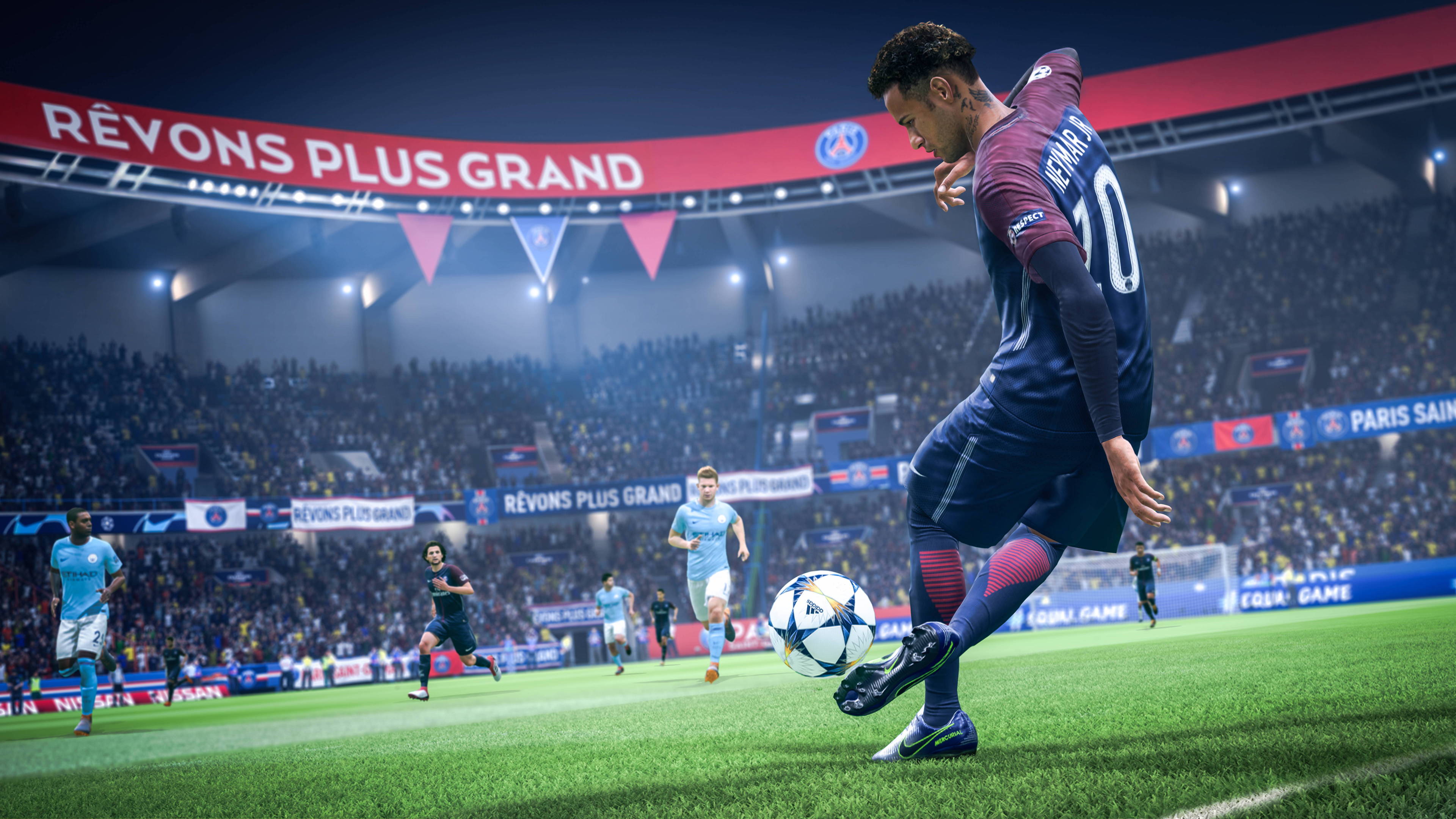 Neymar Jr. FIFA 19 Video Game 4K