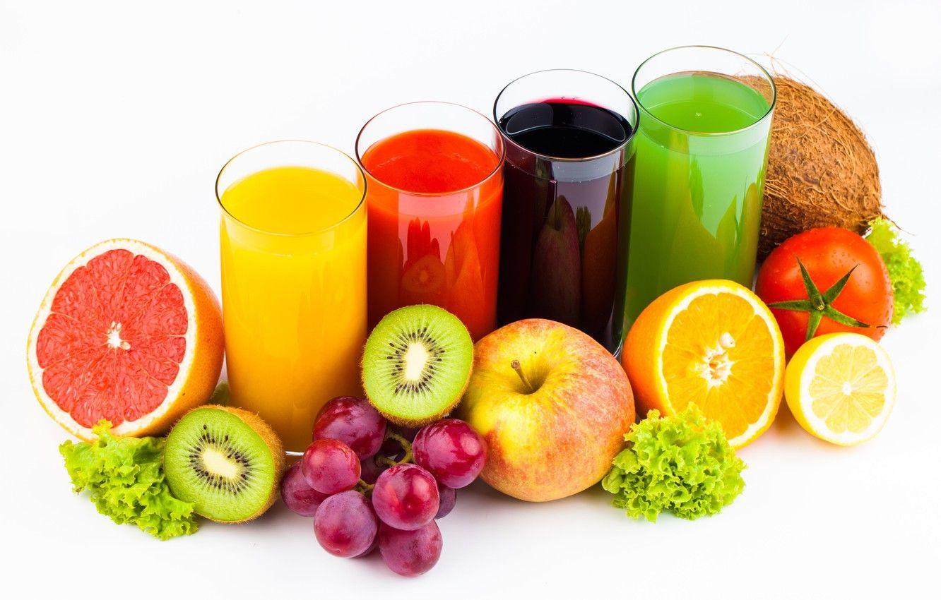 Wallpaper background, Fruit, vegetables, juices image for desktop