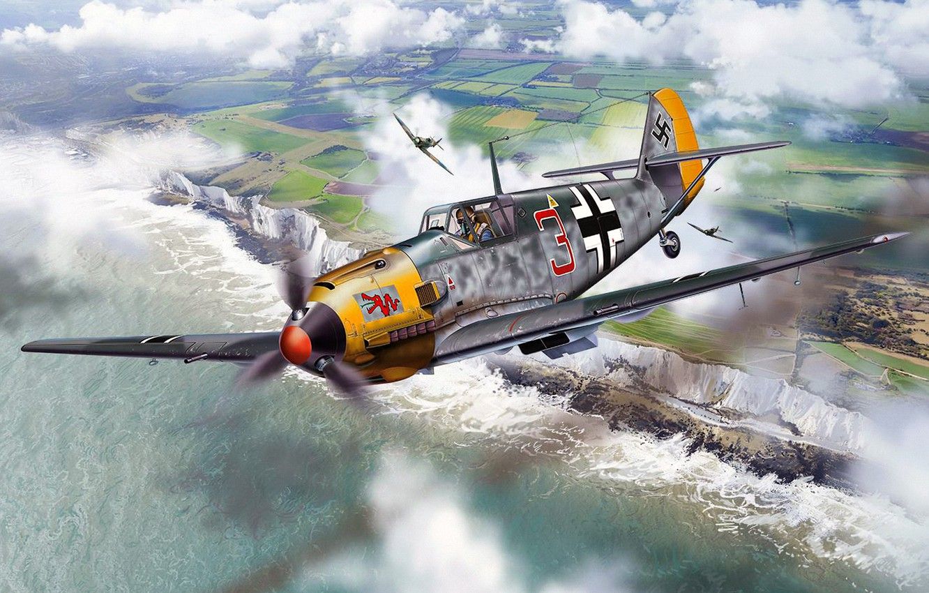 Wallpaper Messerschmitt, Me- Battle of Britain, Bf.109