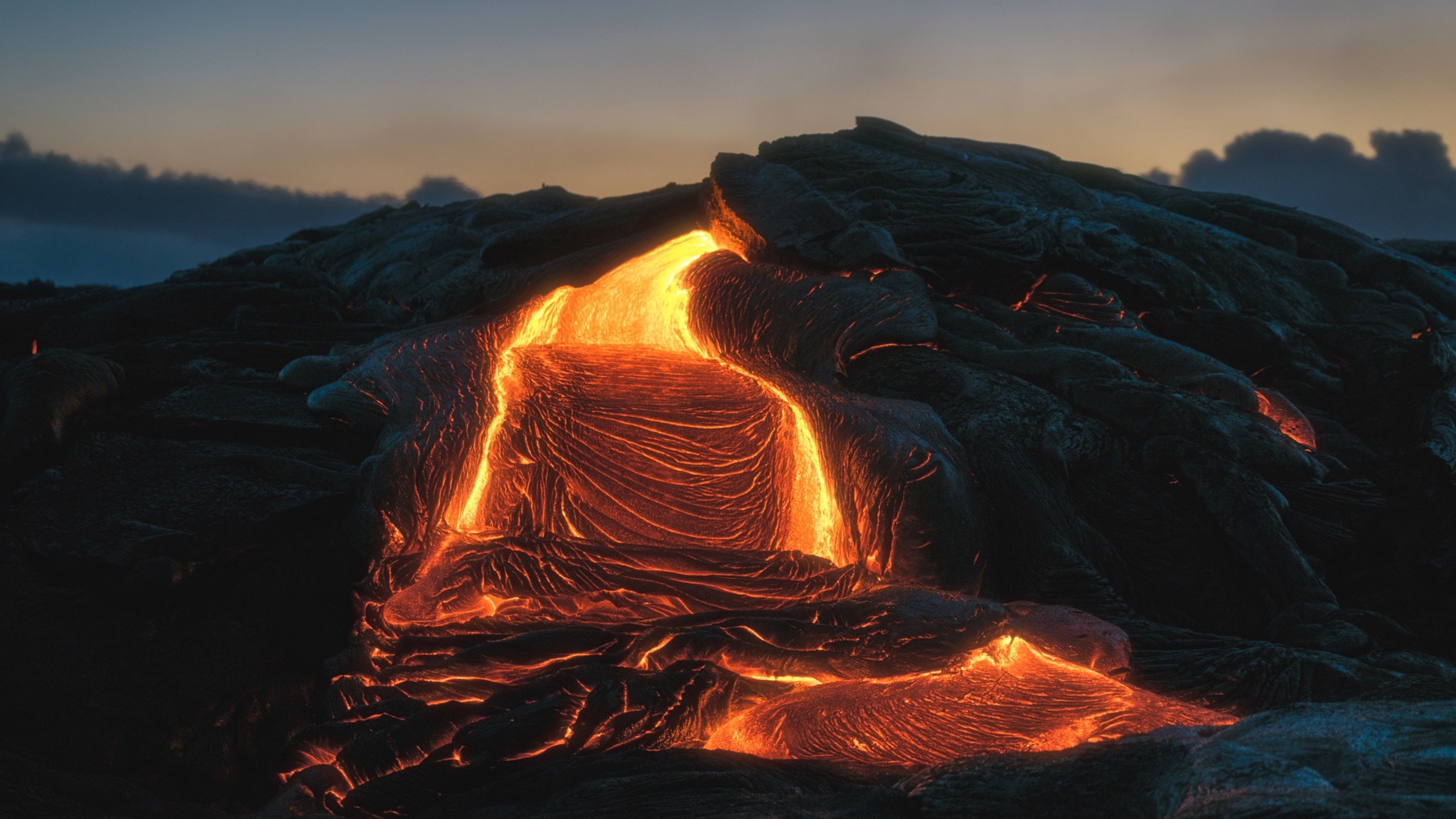 Volcano lava HD Wallpaper 4K Ultra HD