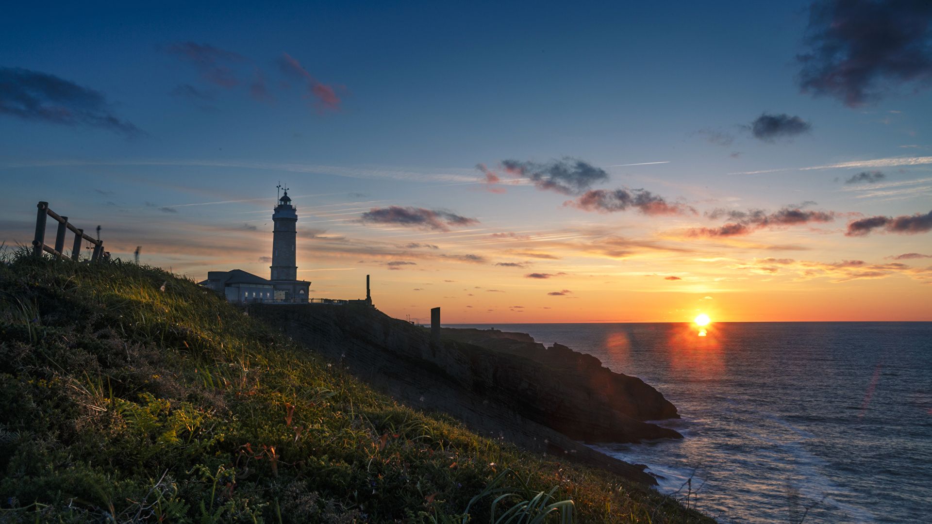 Picture Spain Santander Cantabria Nature Lighthouses 1920x1080