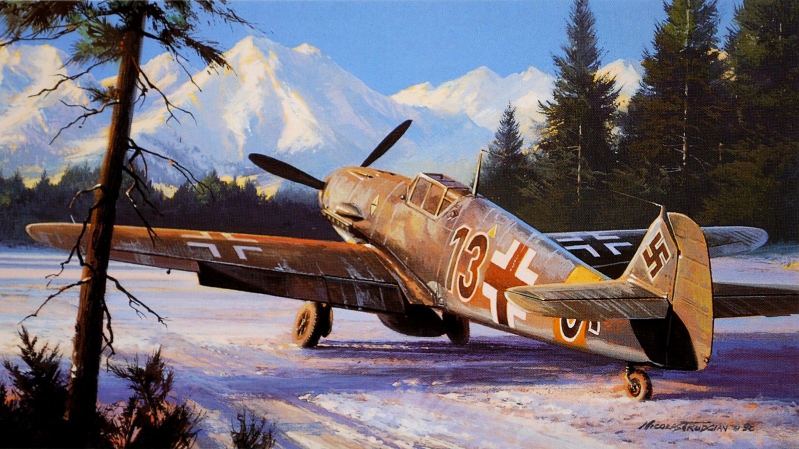 Military Messerschmitt Bf 109 Wallpaper