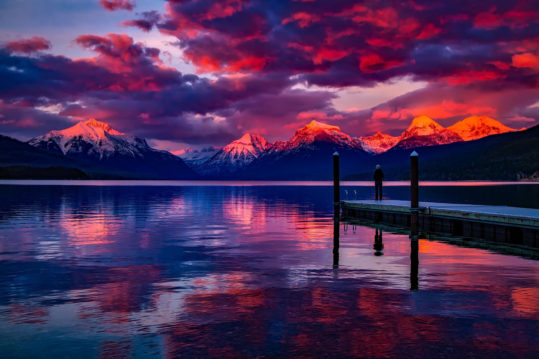 Lake Mcdonald Glacier National Park 2048x1152 Resolution HD 4k Wallpaper, Image, Background, Photo and Picture
