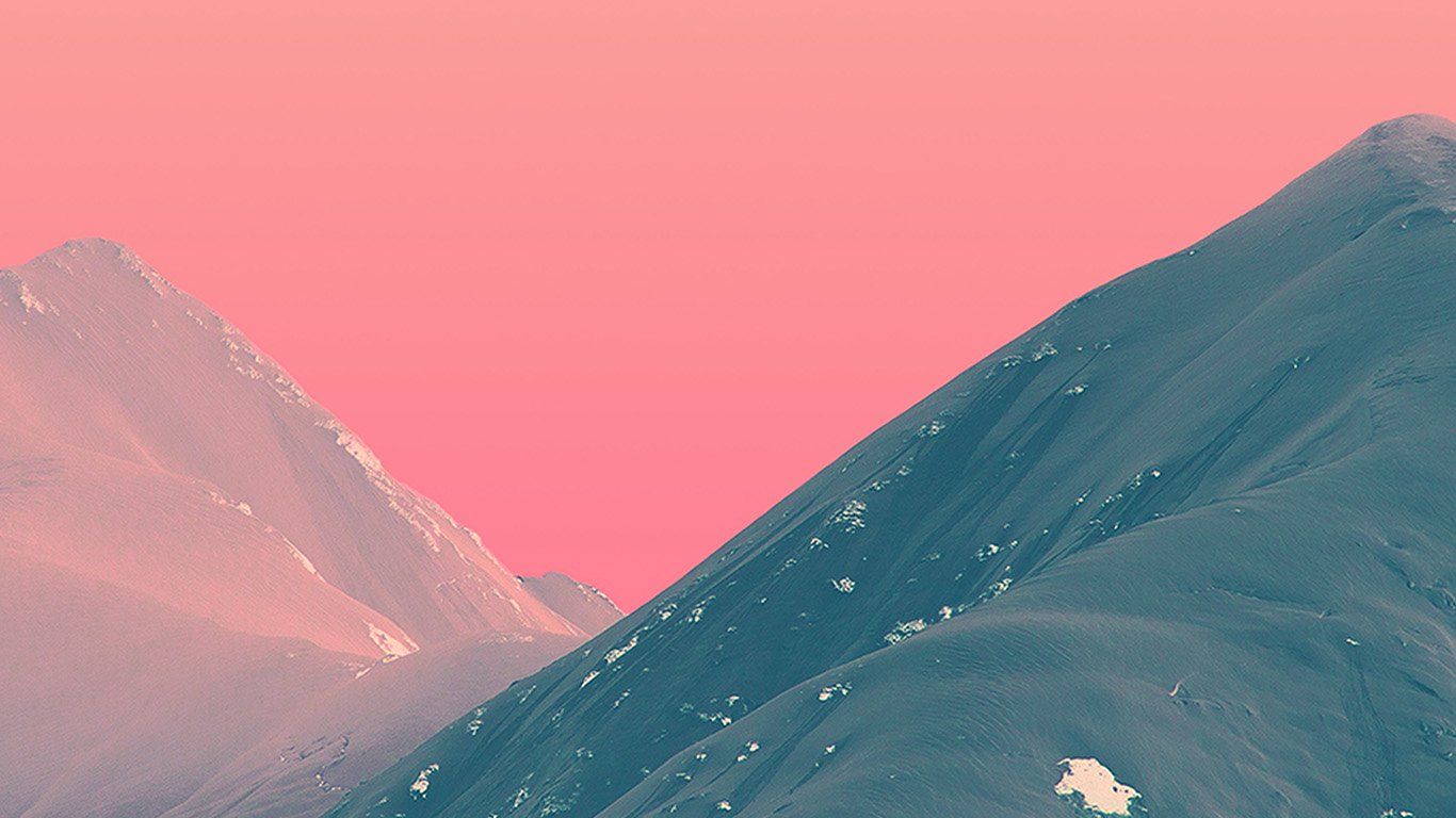 Mountain Pink Nature Art. Pink Nature, Aesthetic Desktop