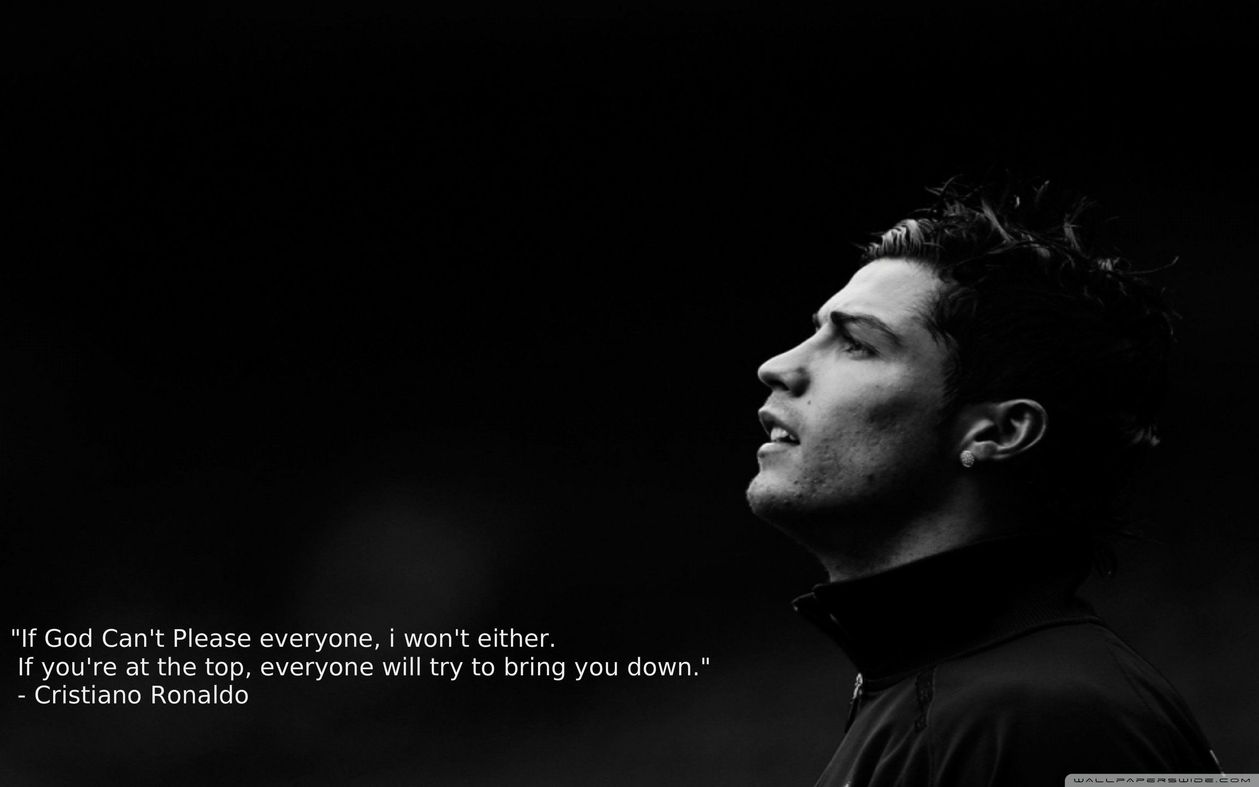 Cristiano Ronaldo Quote Ultra HD Desktop Background Wallpaper