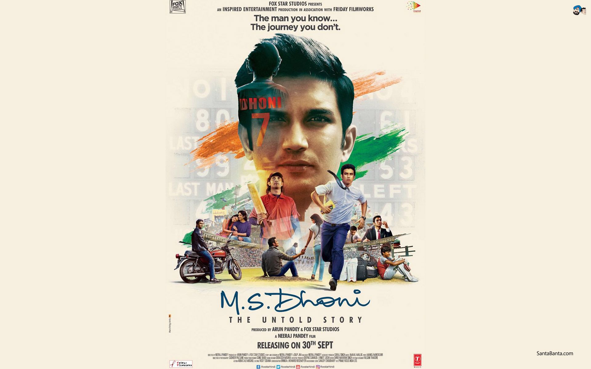 M S Dhoni The Untold Story Movie Wallpaper