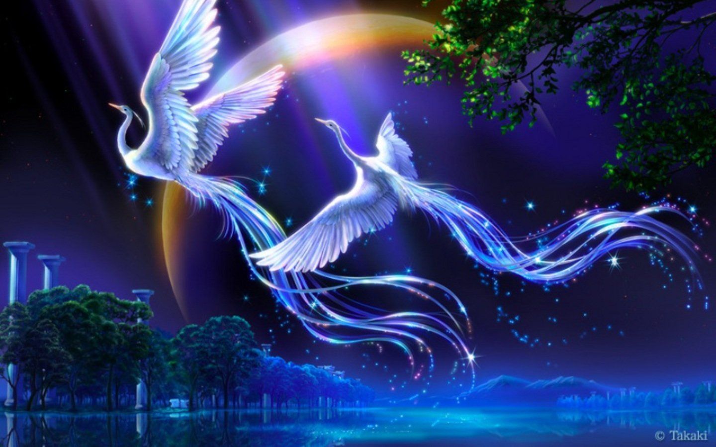 Fantasy Birds HD Wallpaper and Background Image