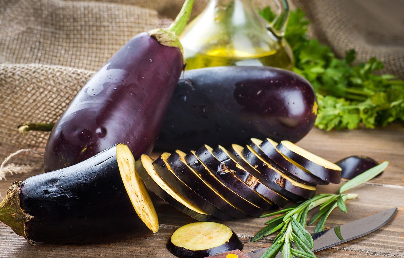 Wallpaper oil, eggplant, vegetables image for desktop, section